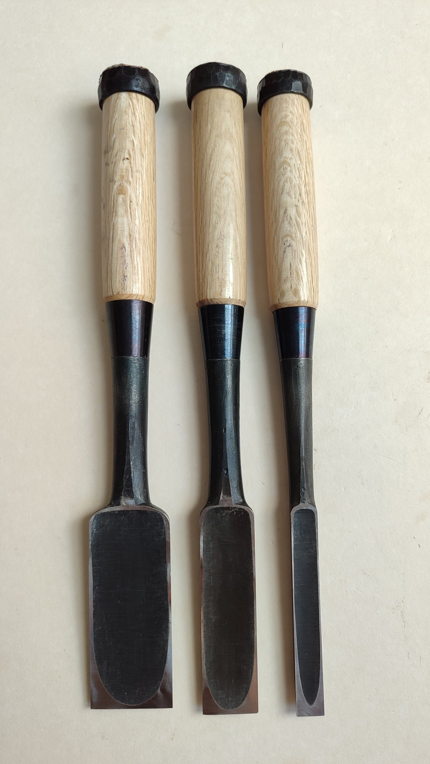 Trío de Tijeras Japonesas "Tataki Nomi" 12, 24, 36mm "Hideyuki"