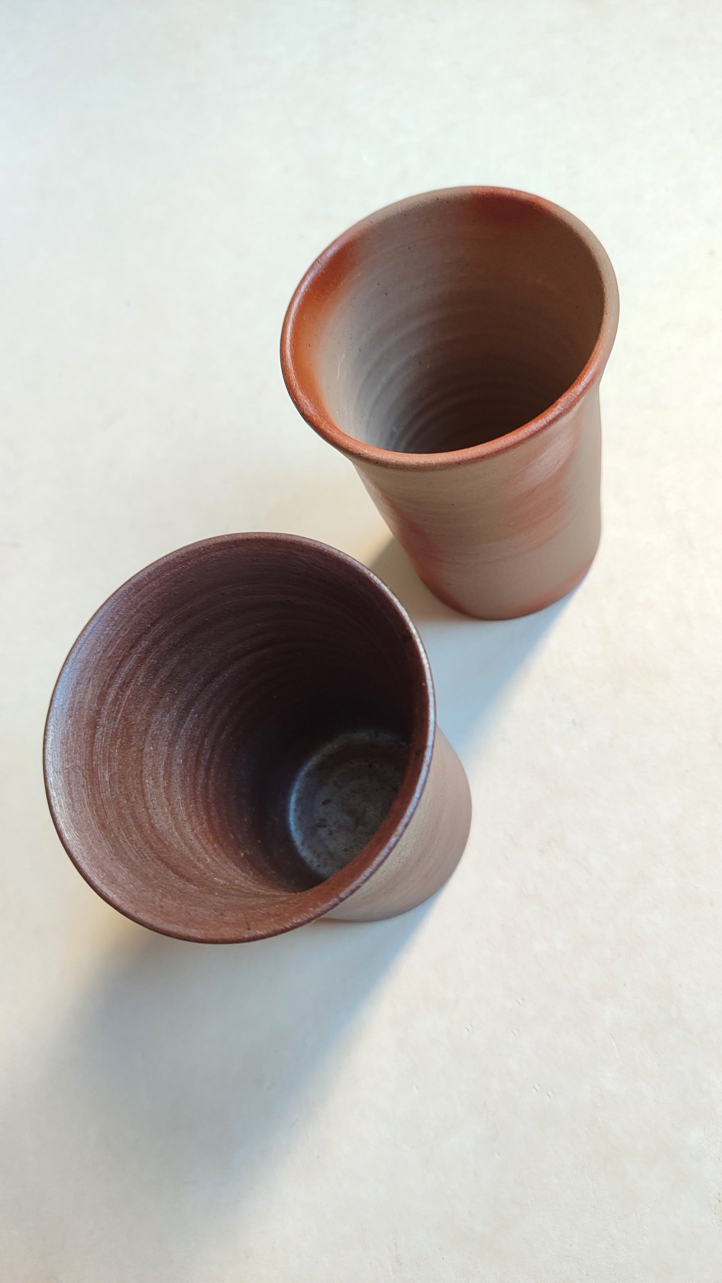 Paire de tasses à Saké céramique de "Bizen" 98mm "Toukeido"