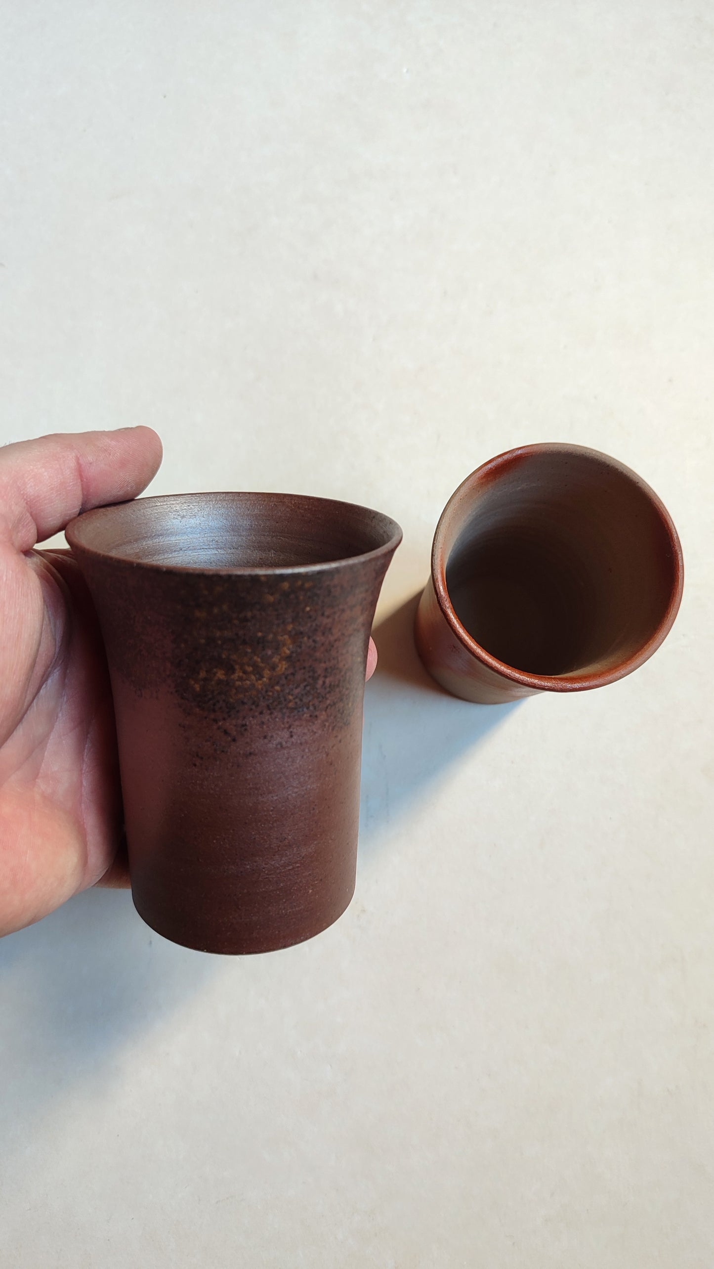 Paire de tasses à Saké céramique de "Bizen" 98mm "Toukeido"
