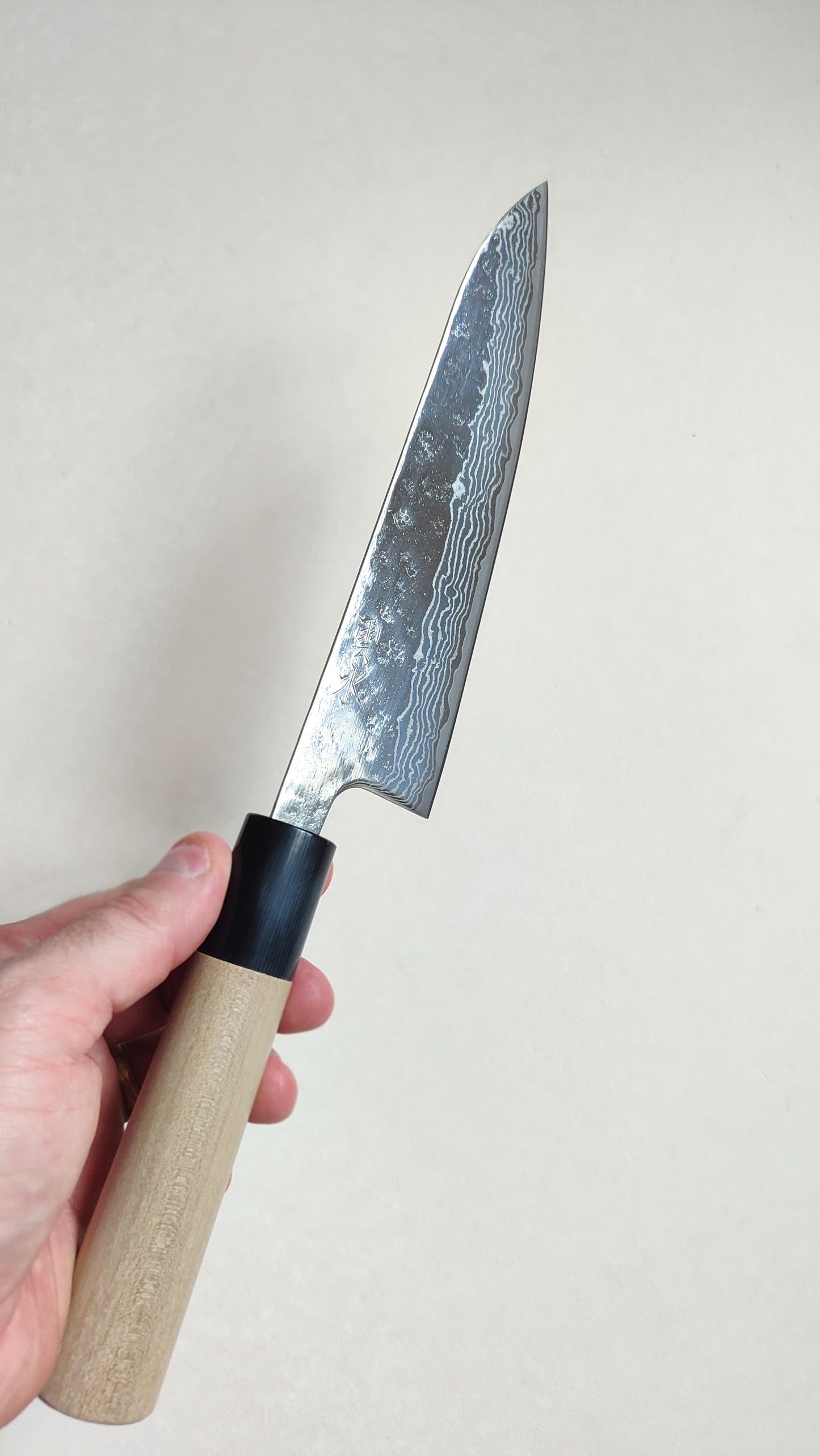 Magnifique couteau de cuisine japonais "Gyuto" 180mm 440C Steel