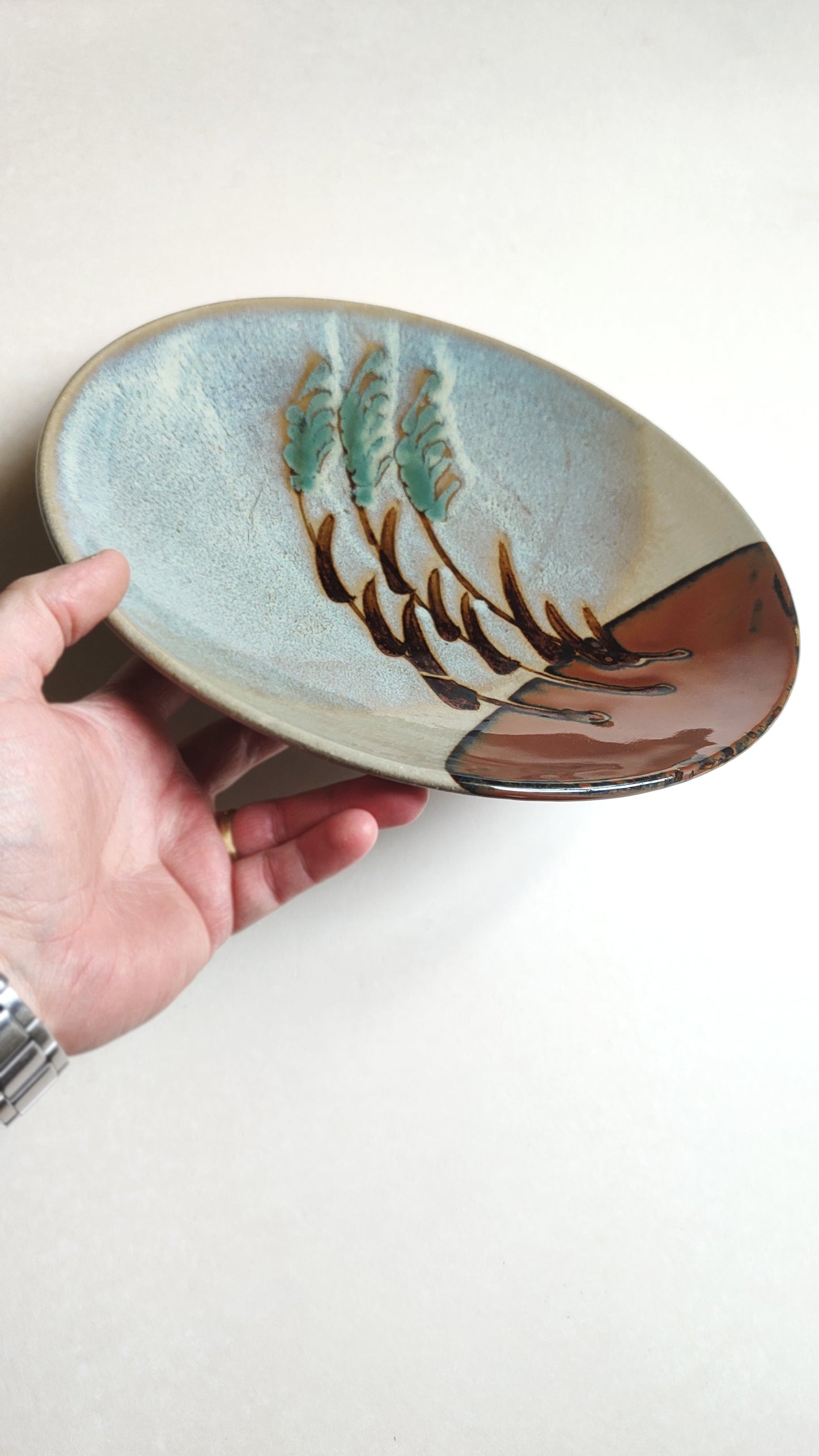 Assiette céramique de Mashiko 280mm "Tsukamoto"