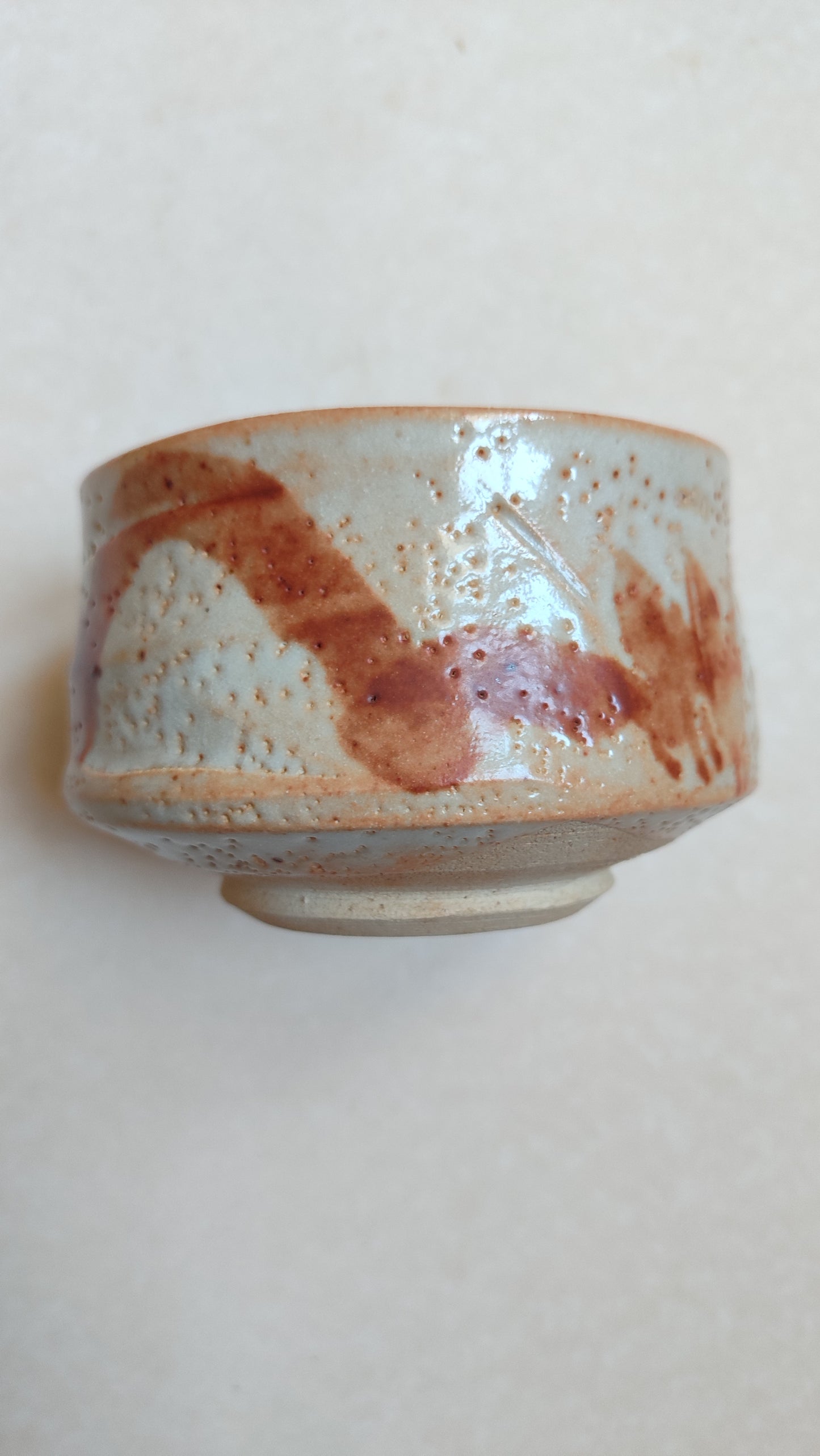 Bol à thé matcha de style "Shino" 115mm "Keizan"