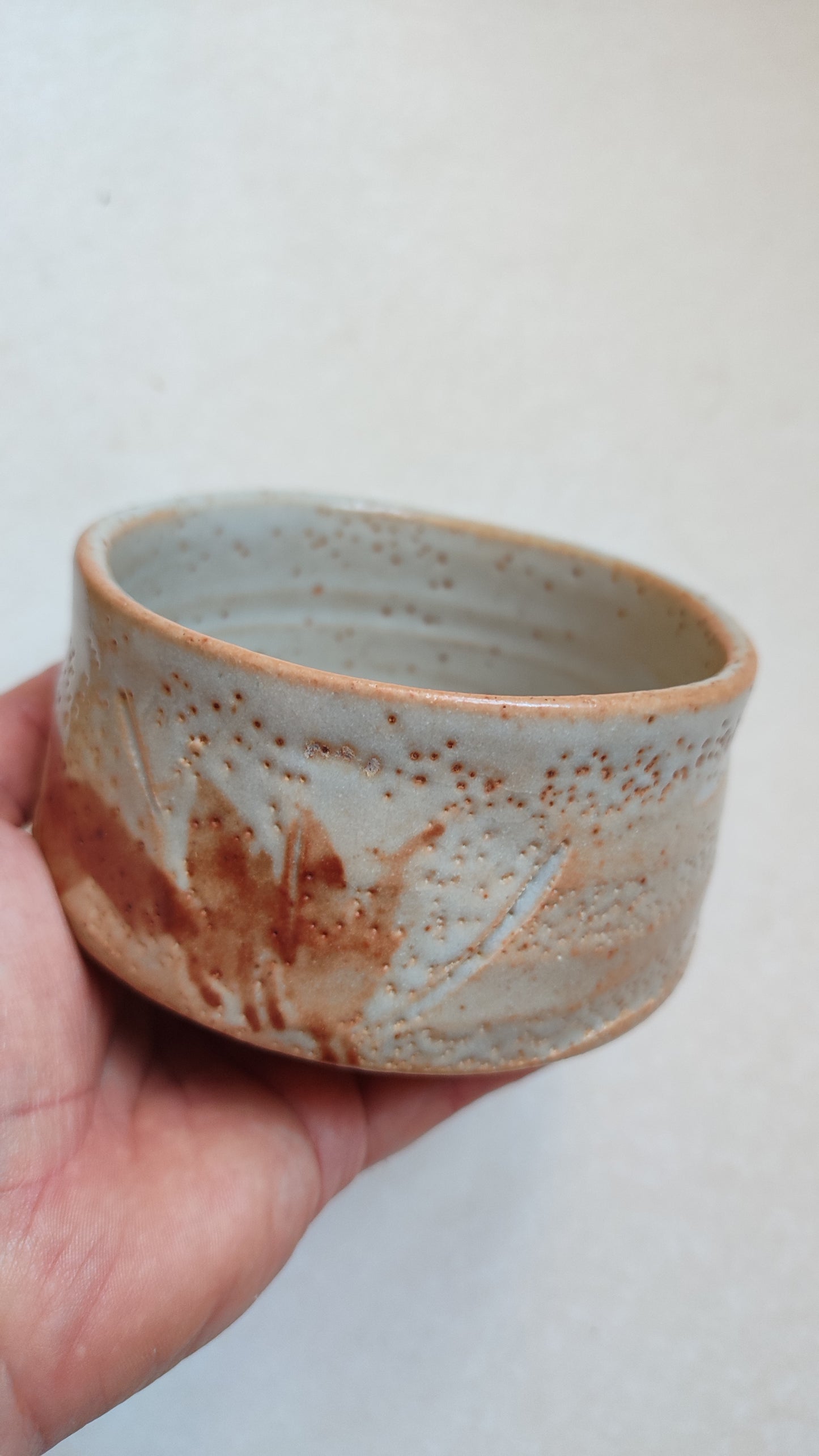 Bol à thé matcha de style "Shino" 115mm "Keizan"