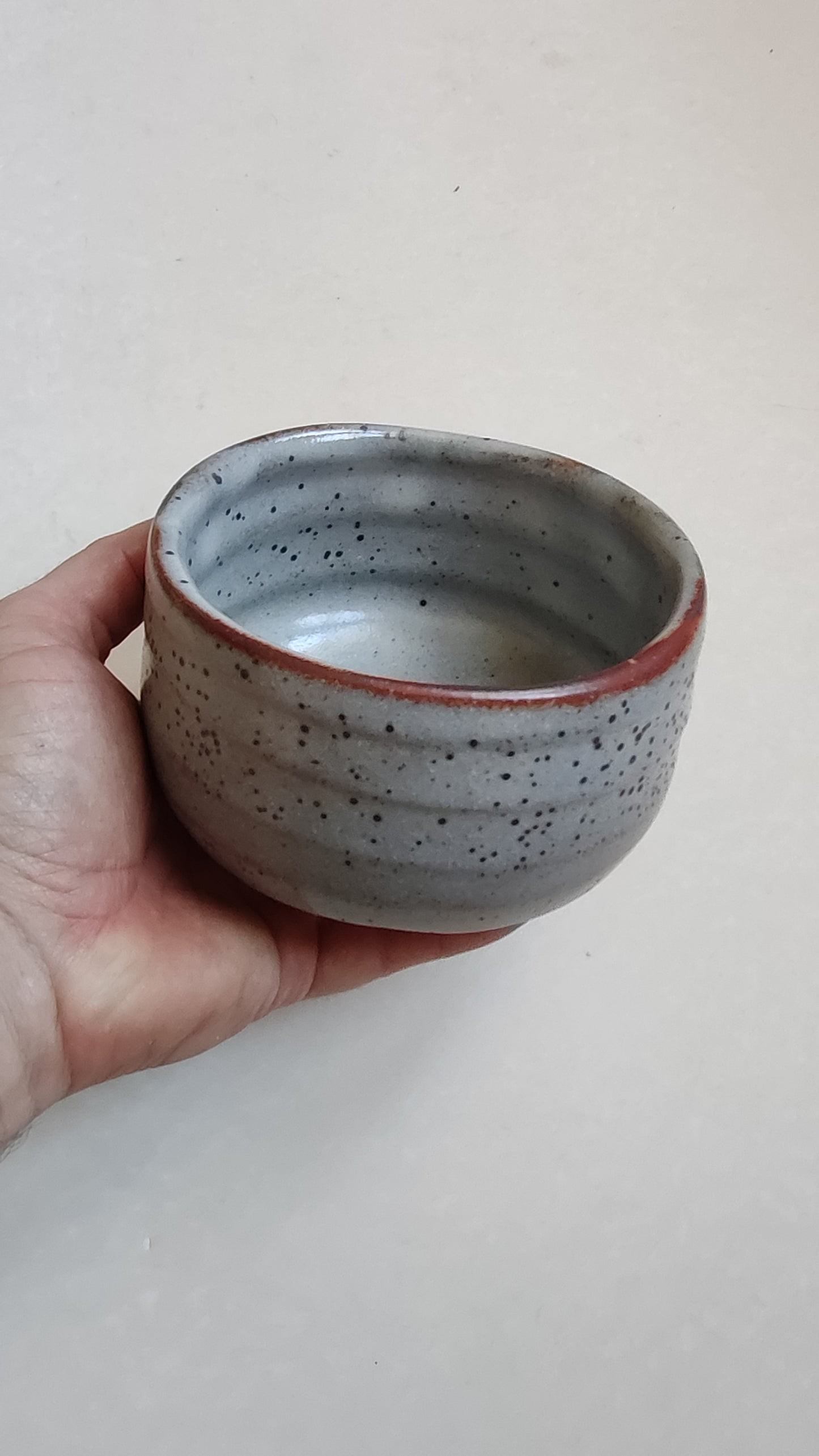Bol à thé matcha de style "Shino" 120mm "Kiseto Setoguro"