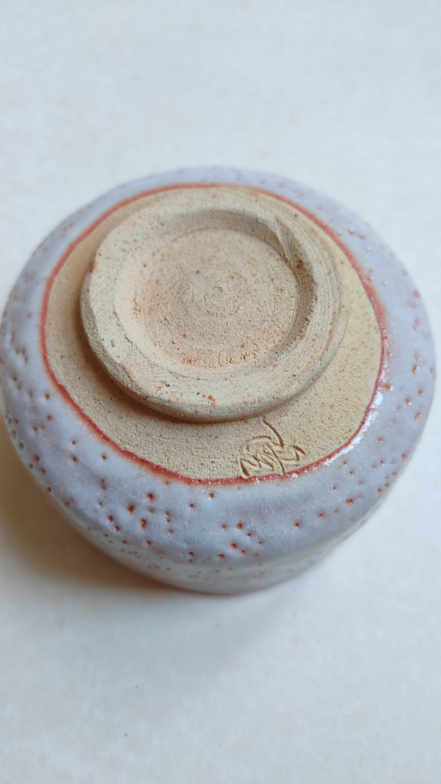 Bol à thé matcha de style "Shino" 120mm "Ryugetsu Kiln"
