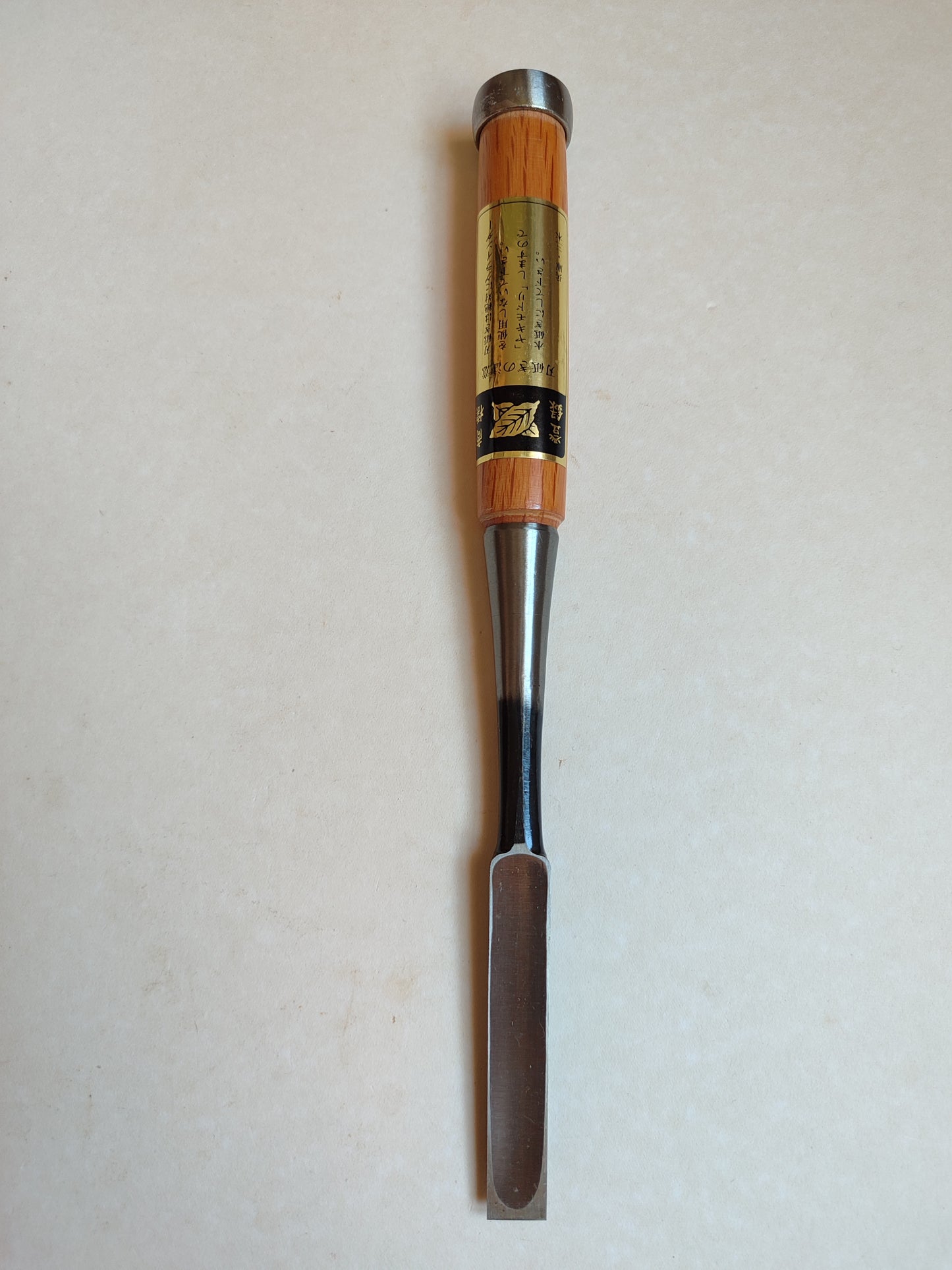 Magnífico cincel japonés vintage "Tataki Nomi" 15mm del Maestro "Ouchi san"