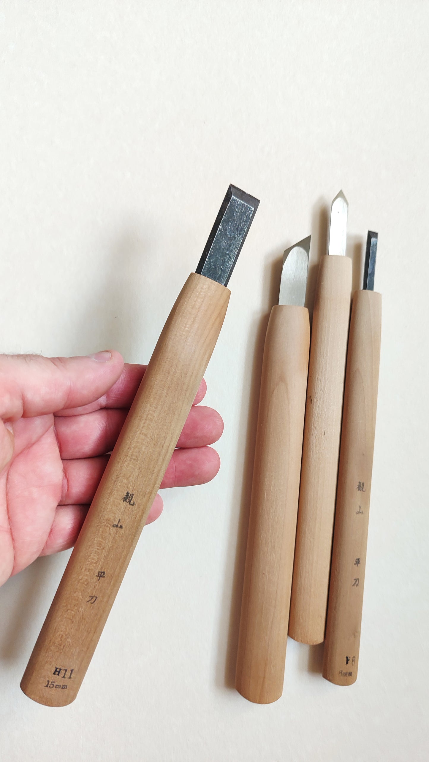 Set de ciseaux japonais de gravure sur bois "Chokokuto"