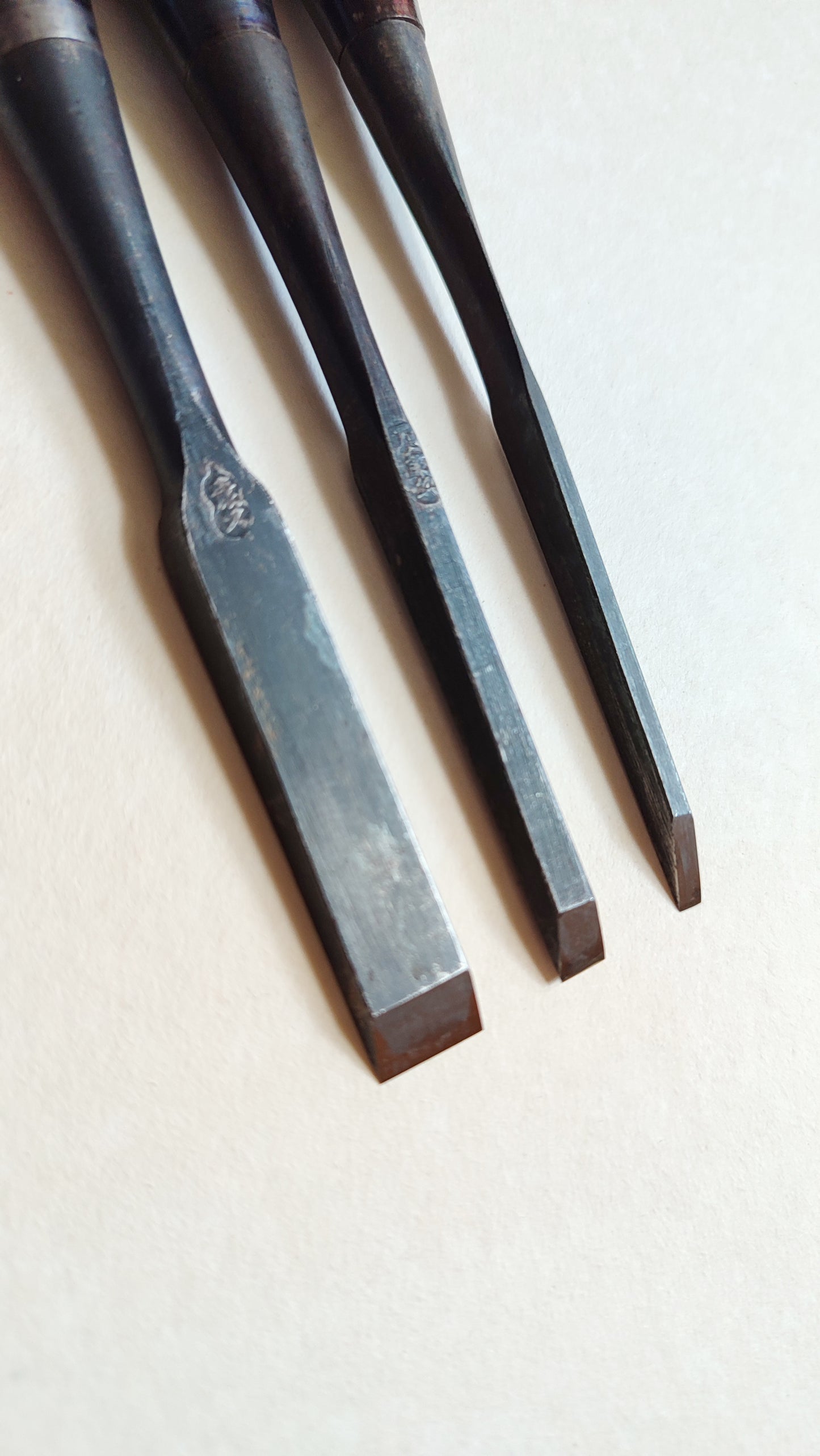 Set de ciseaux japonais variés "Oire Nomi" 3, 6, 12mm Niigata
