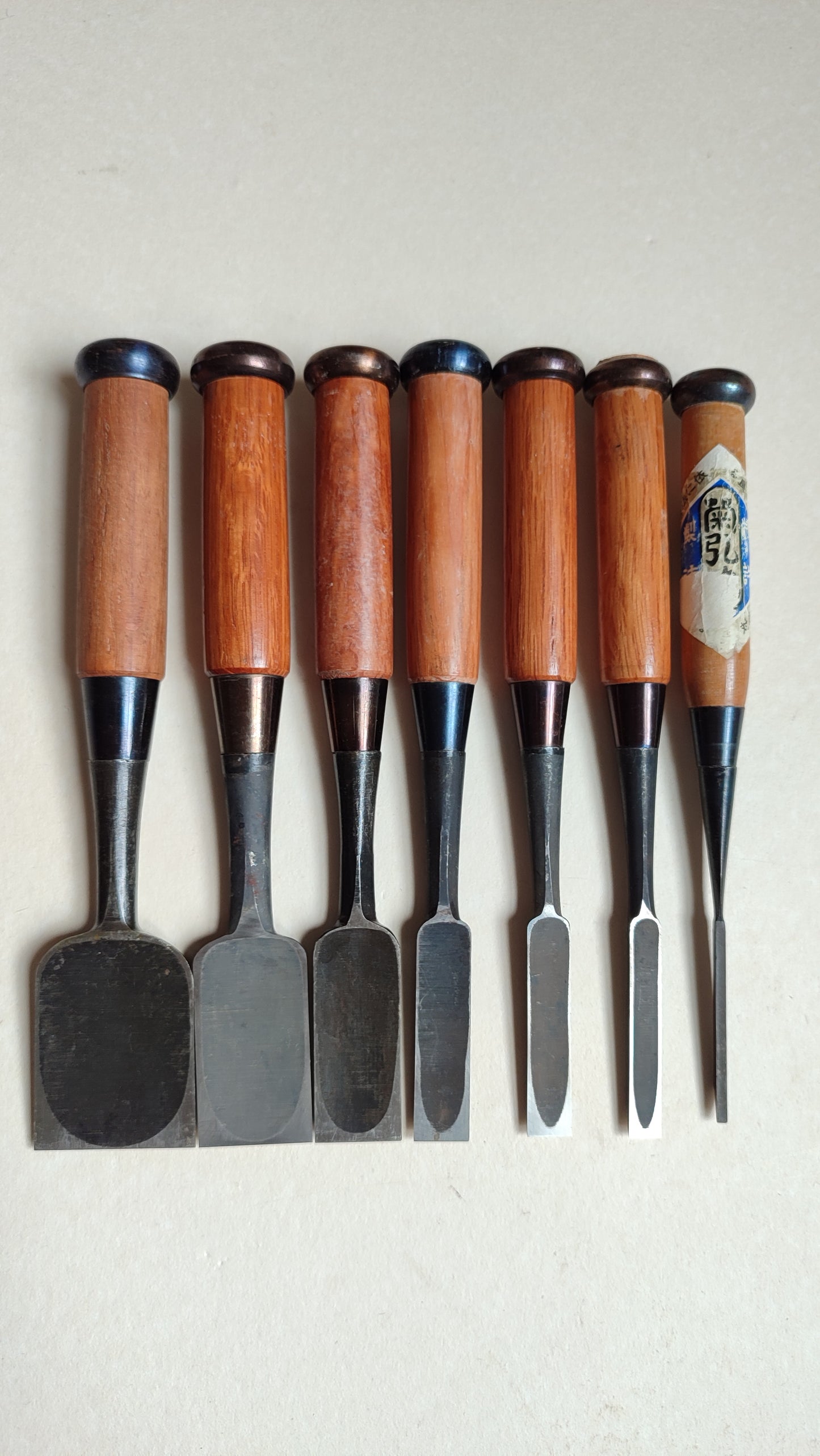 Juego Variado de Tijeras Japonesas "Oire Nomi" 3, 9, 12, 15, 24, 30, 42mm