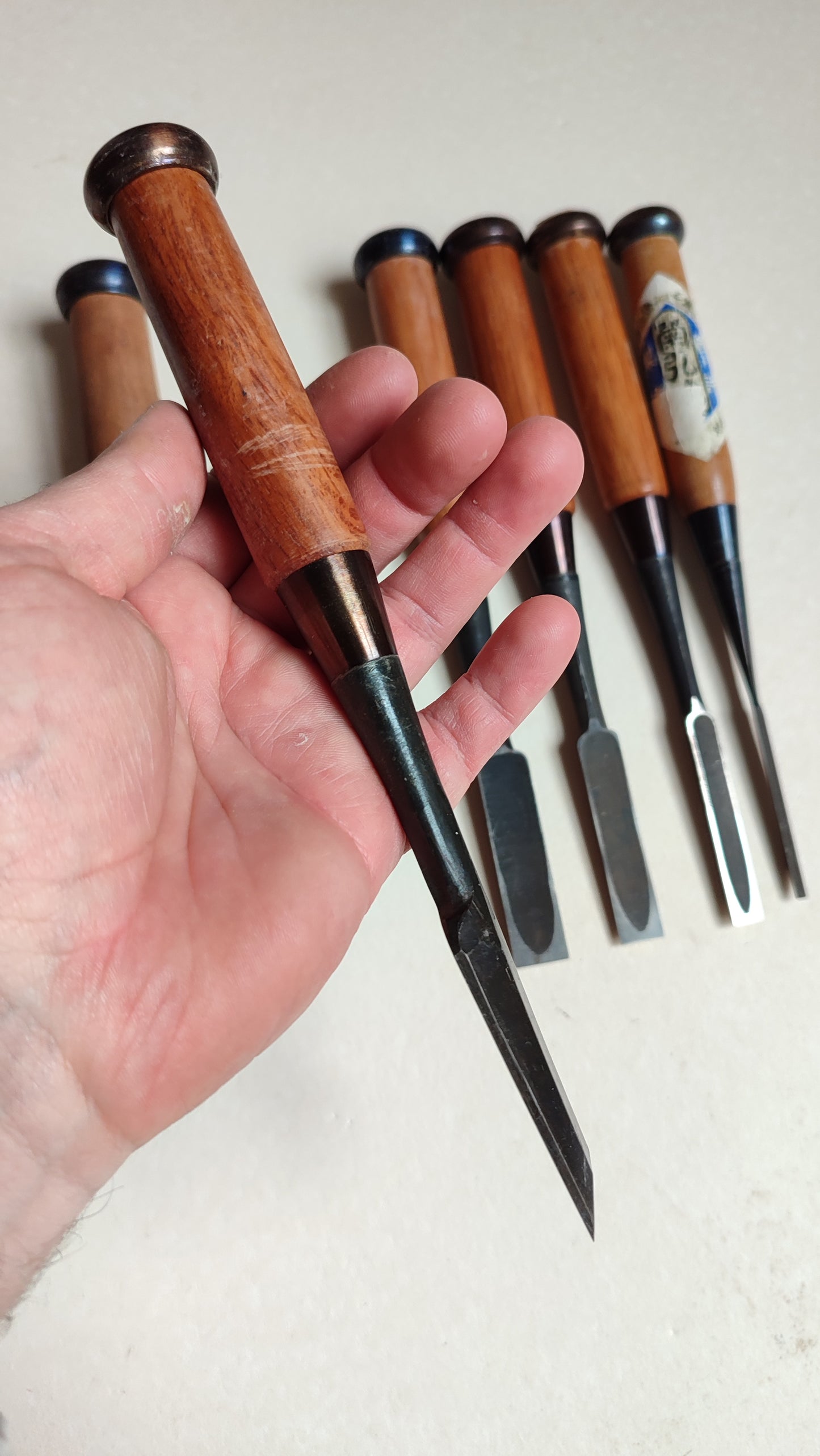 Juego Variado de Tijeras Japonesas "Oire Nomi" 3, 9, 12, 15, 24, 30, 42mm
