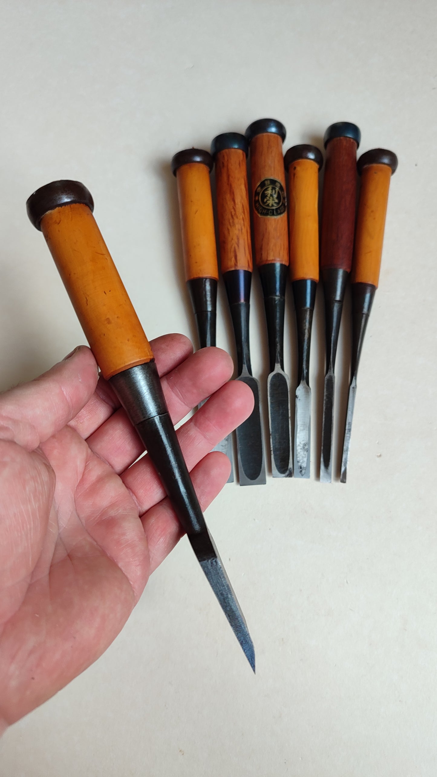 Juego Variado de Tijeras Japonesas "Oire Nomi" 3, 6, 9, 12, 15, 18, 30mm