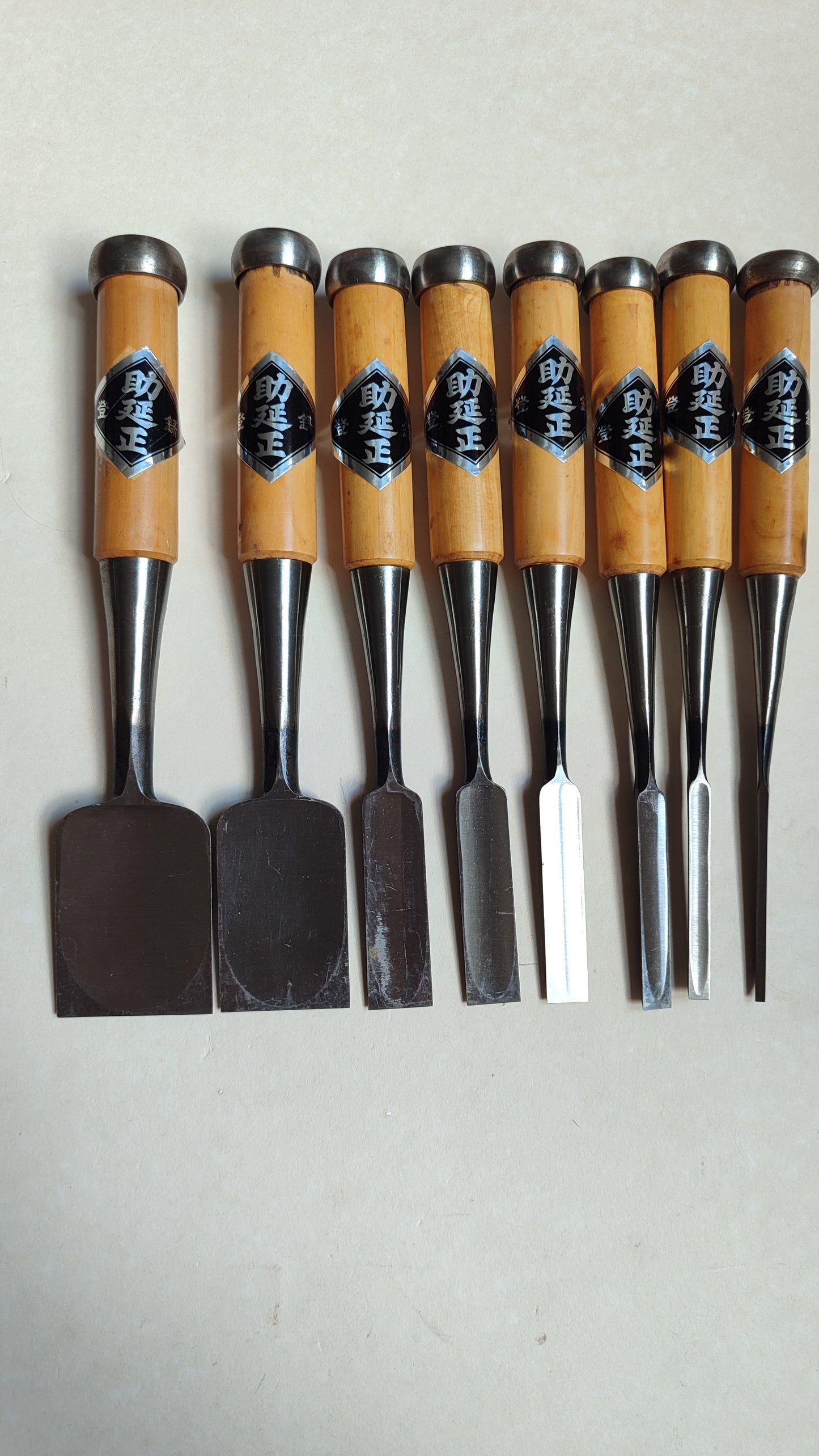 Set Tijeras Japonesas "Oire Nomi" 3, 6, 9, 12, 15, 18, 36, 42mm "Sukenobu"