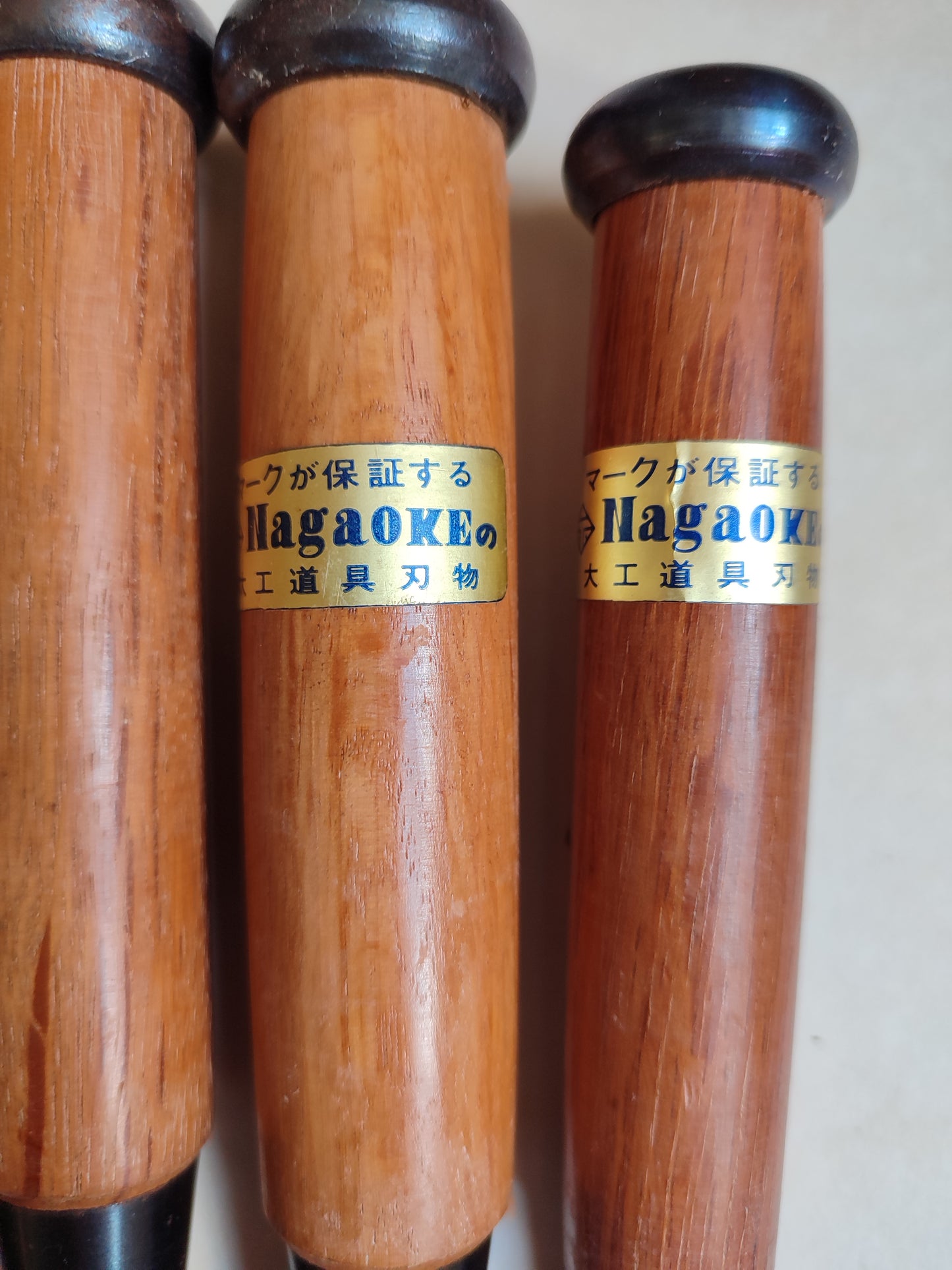Cuarteto de Tijeras Japonesas "Tataki Nomi" 9, 12, 15, 18mm "Nagaoke"