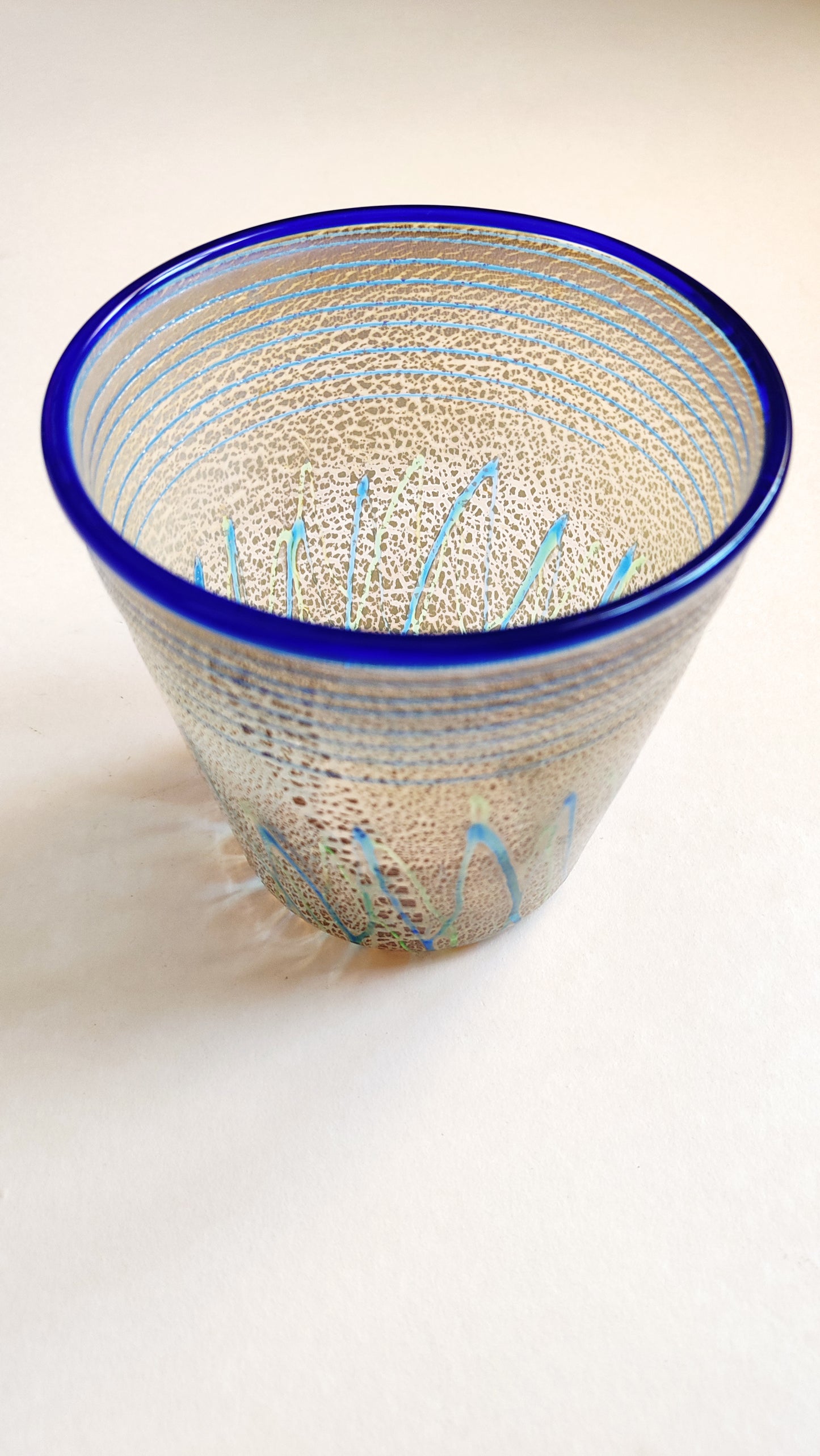 Jarre à eau en verre pour la cérémonie du thé "Mizuya Tsubo" 170mm