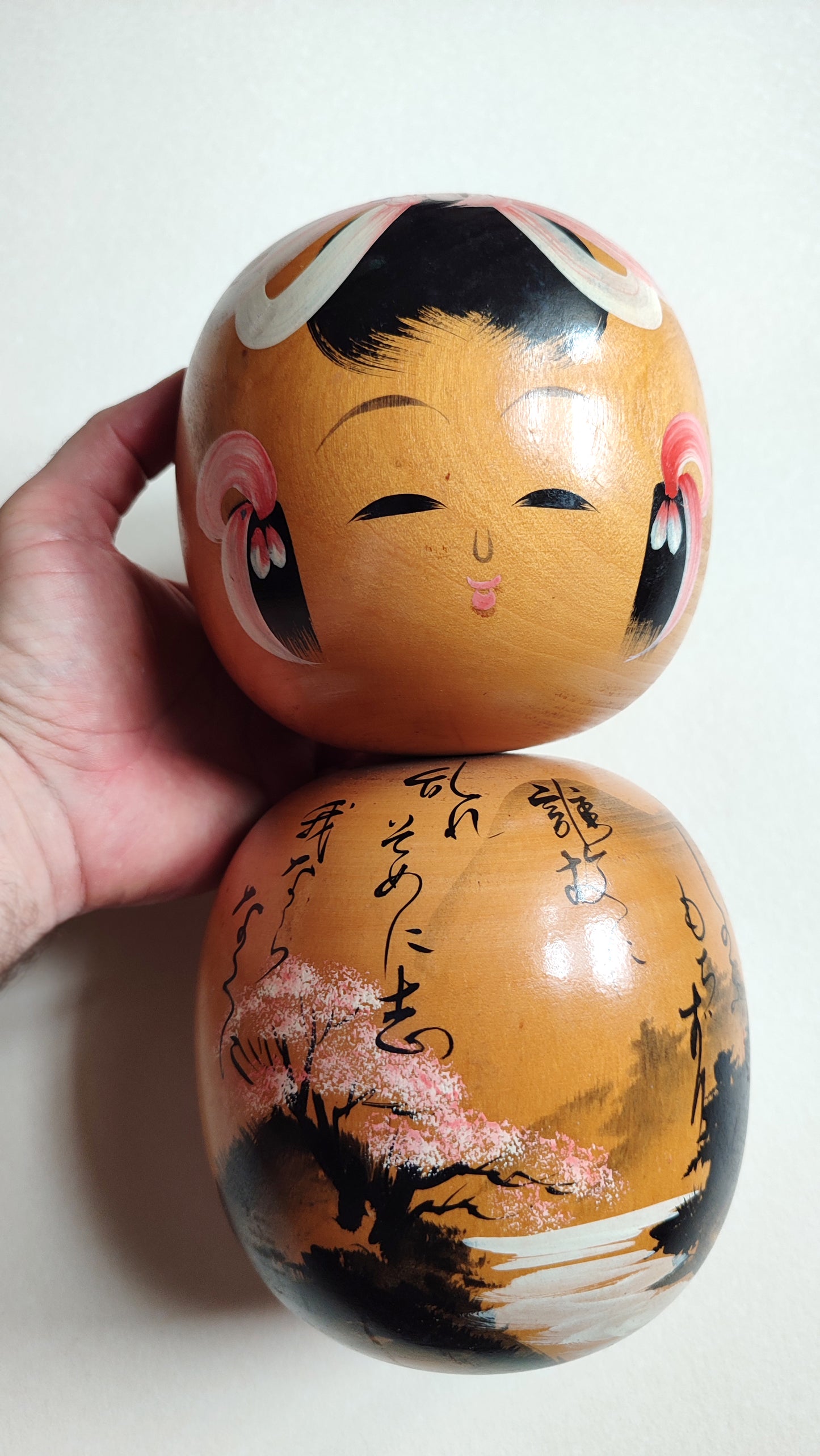 Large poupée japonaise en bois "Kokechi" 275mm "Komura Sato"