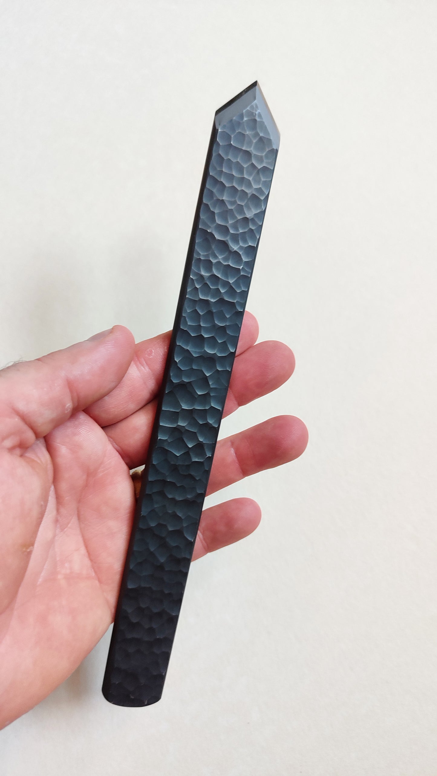Couteau à tracer japonais "Kensaki" forgé par Yoshihide Sakamitsu 24mm "Tsuchime"