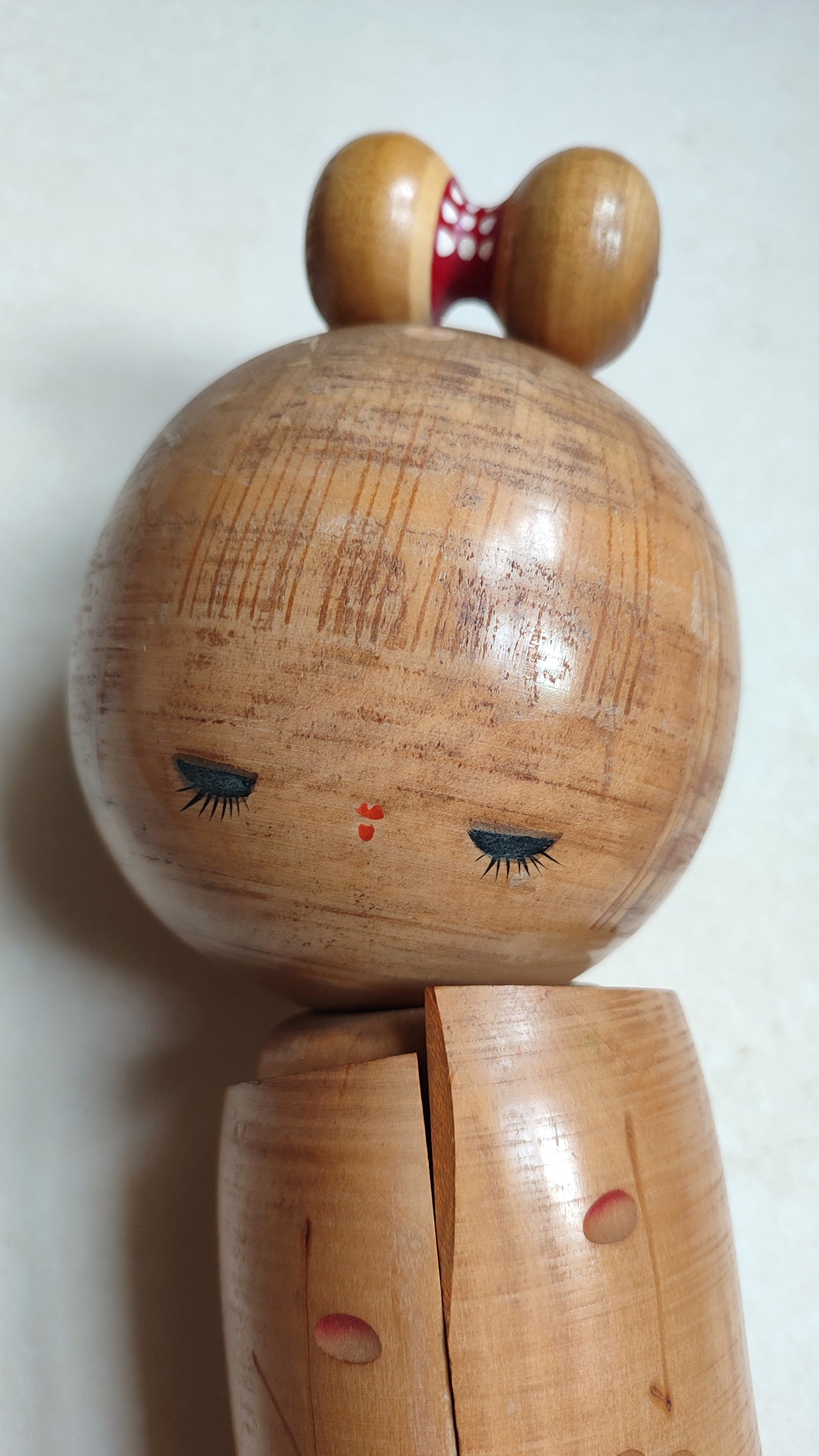 Trés grande poupée japonaise en bois "Kokechi" 400mm "Miyashita Hajime"