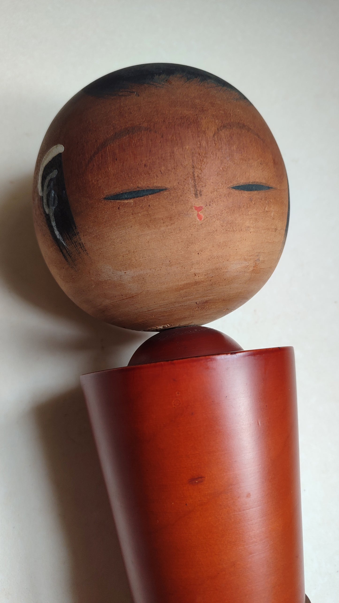 Trés grande poupée japonaise en bois "Kokechi" 430mm