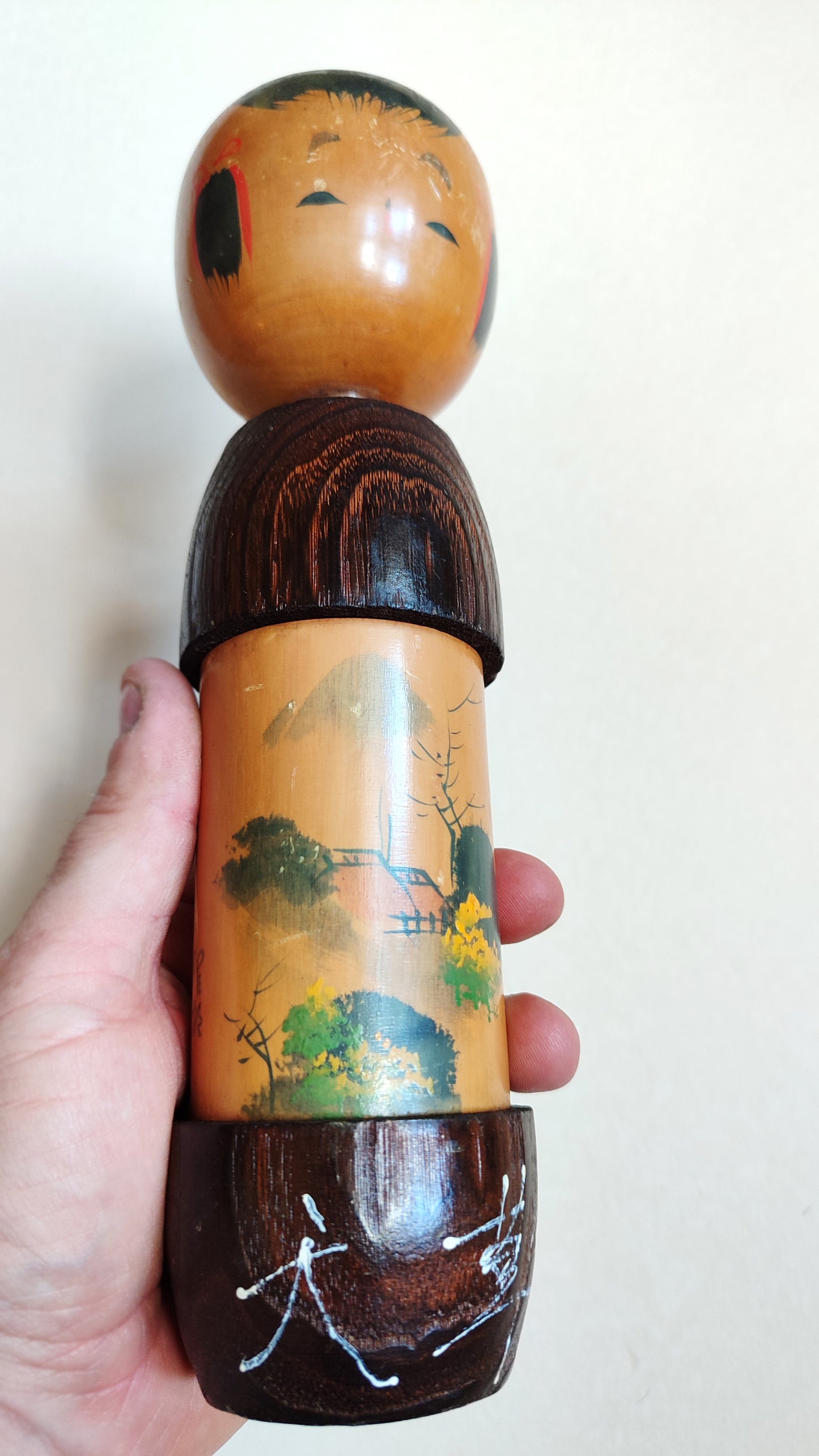 Poupée japonaise en bois "Kokechi" 300mm Tohoku