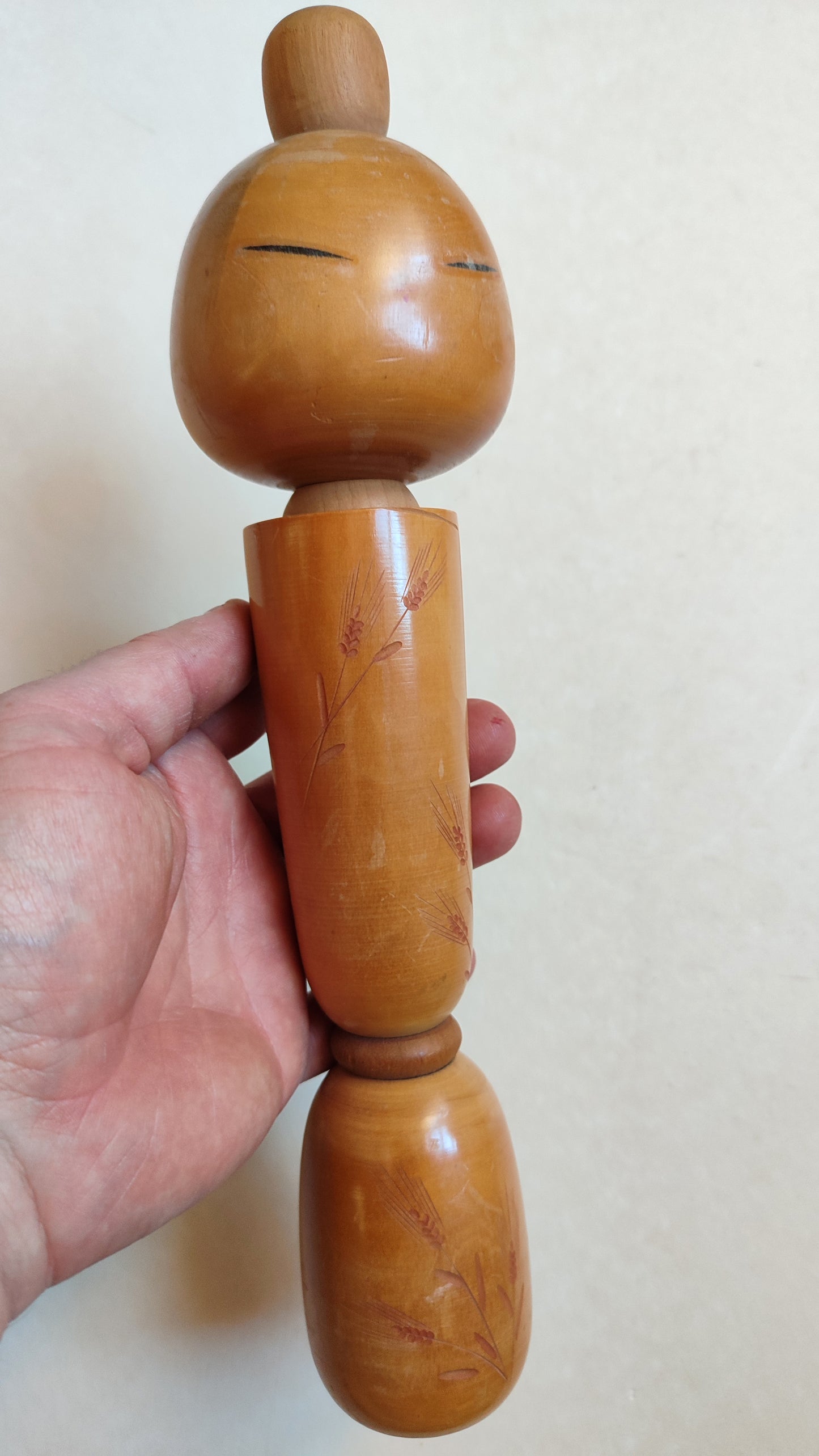 Poupée japonaise en bois "Kokechi" 290mm "Sadao Kishi"