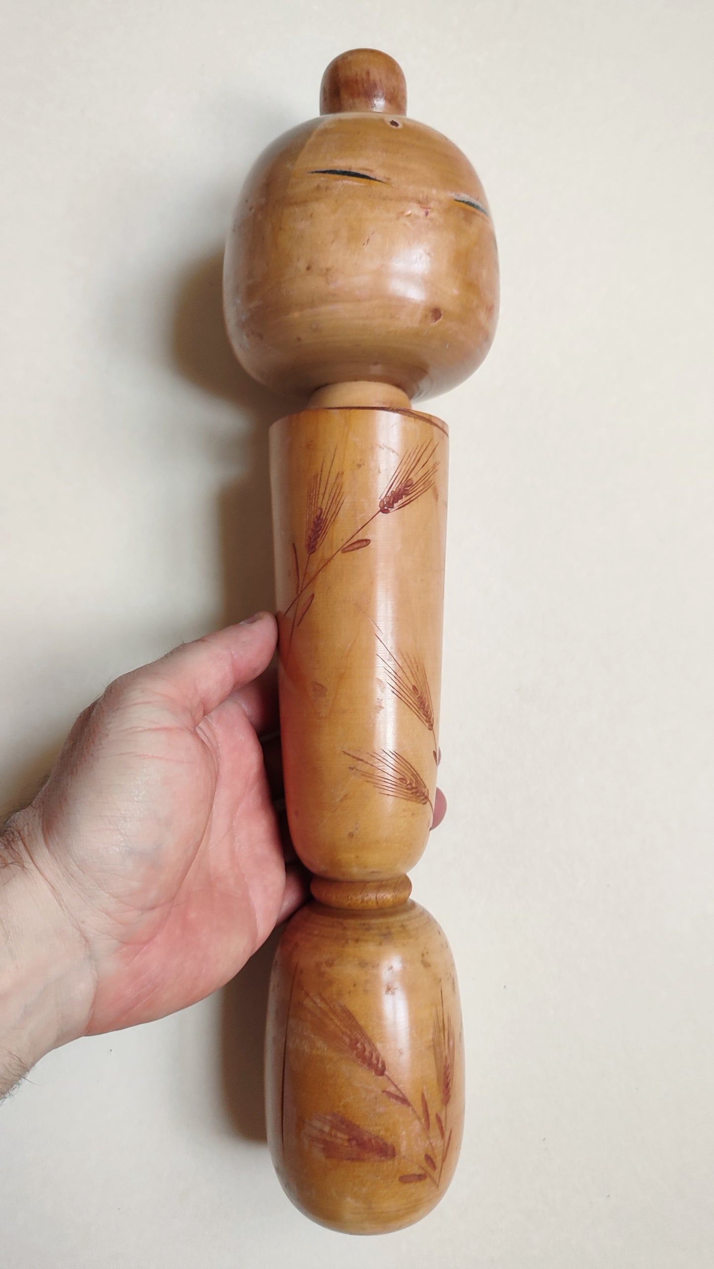 Grande poupée japonaise en bois "Kokechi" 390mm "Sadao Kishi"