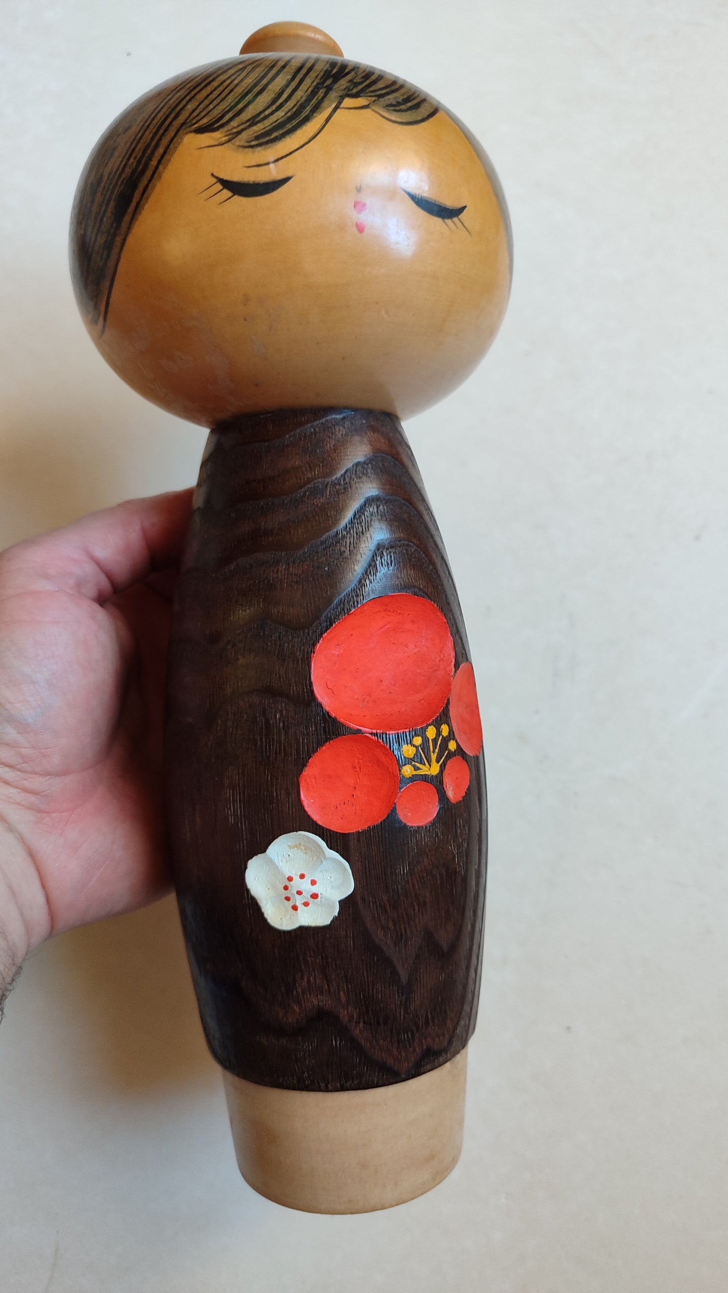 Poupée japonaise en bois "Kokechi" 300mm "Usaburo"