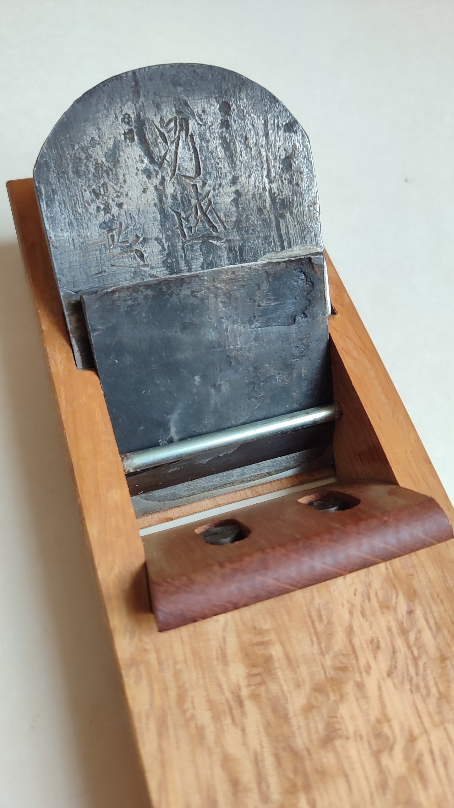 Rare rabot japonais hira kanna 70mm "Otokozakari" du célèbre Tsutsumitomoichi