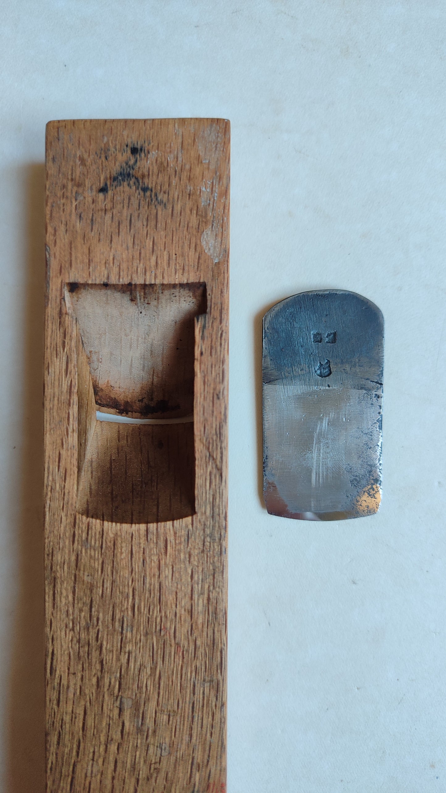 Rare Long Rabot Japonais Convexe "Sotomaru Kanna" 32mm