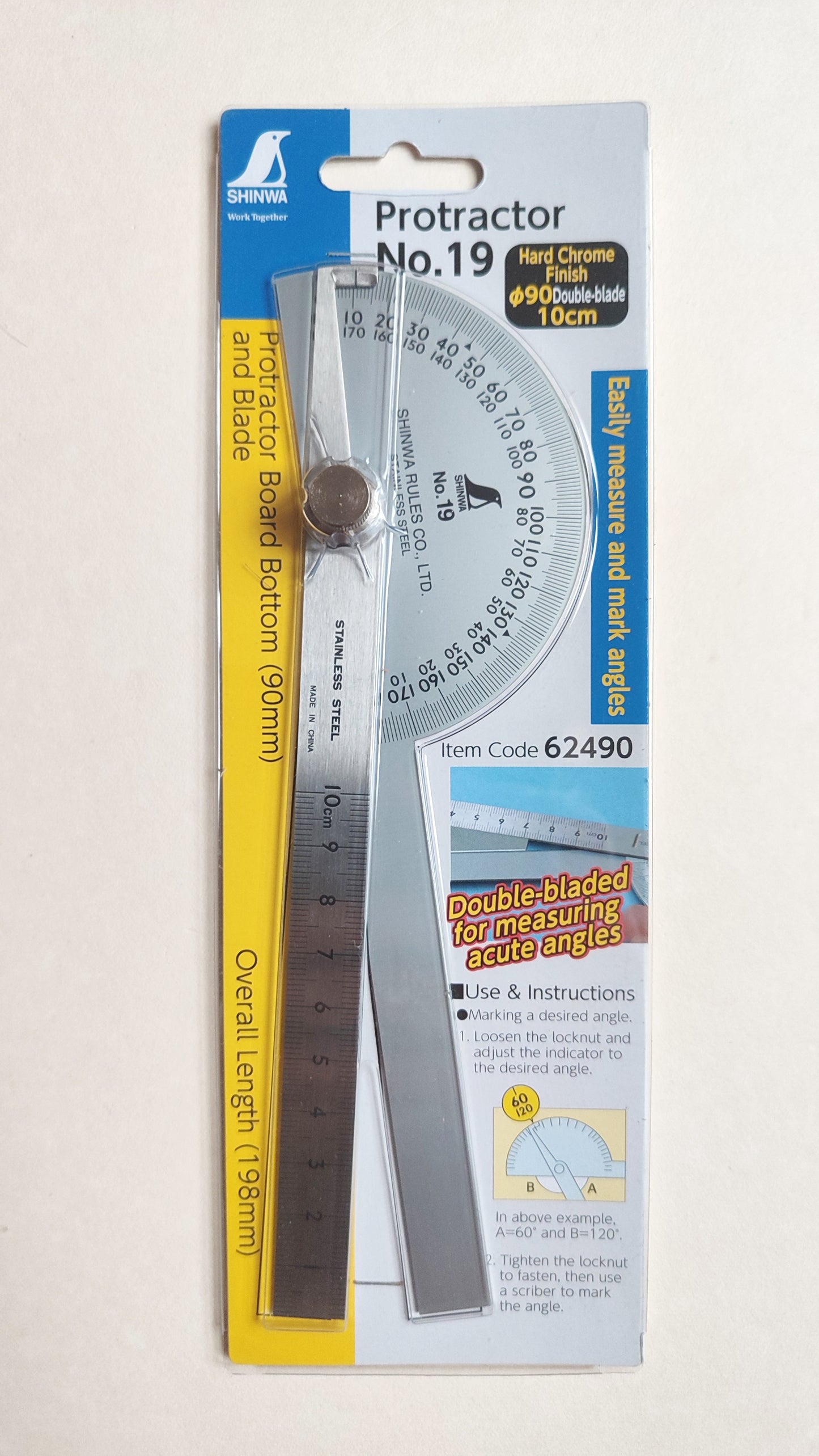 Rapporteur d'angle japonais 10cm Shinwa