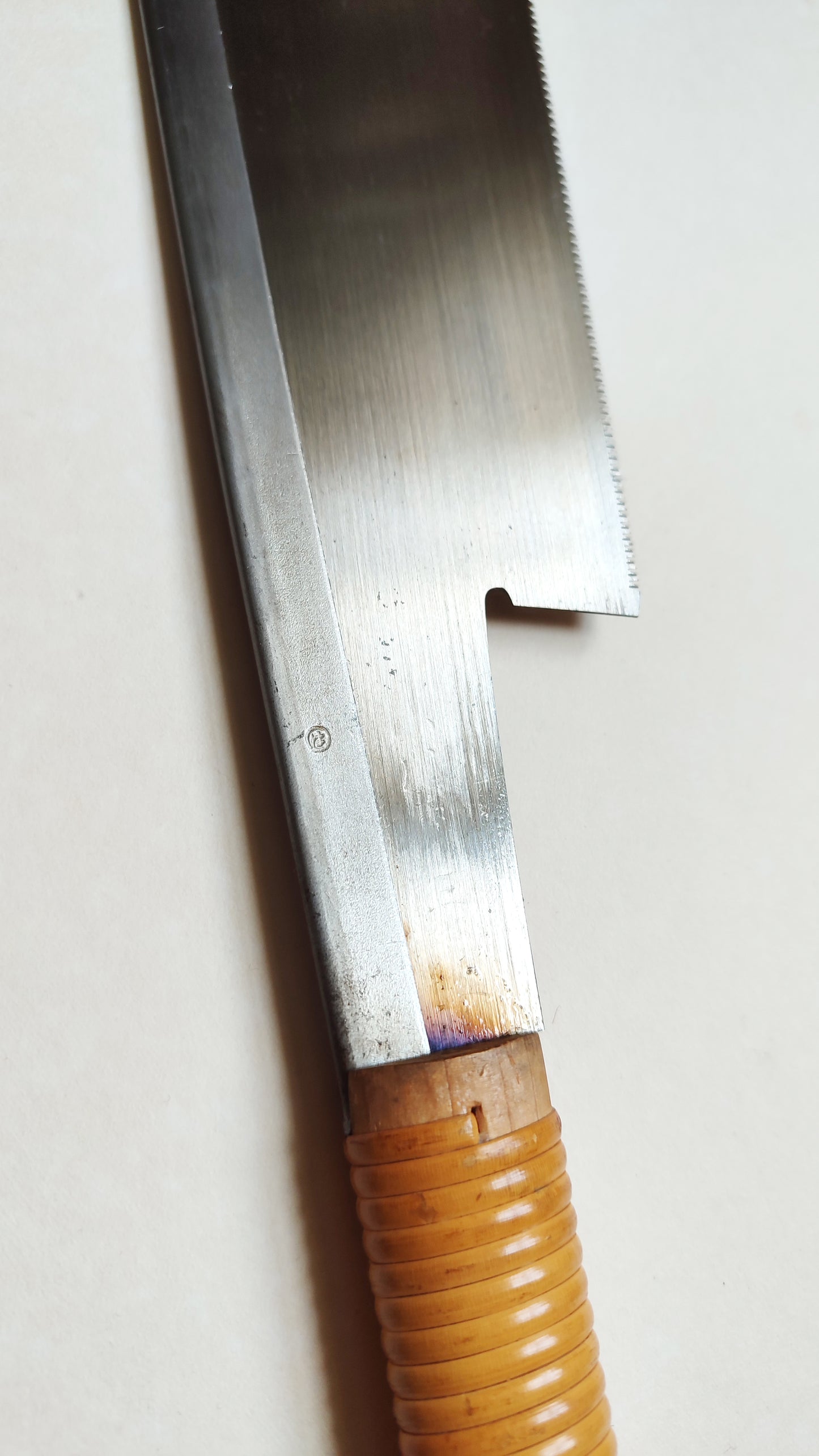 Rare Vintage Forged Japanese Saw "Dozuki Nokogiri" 240mm "Sadaharu Okabe"
