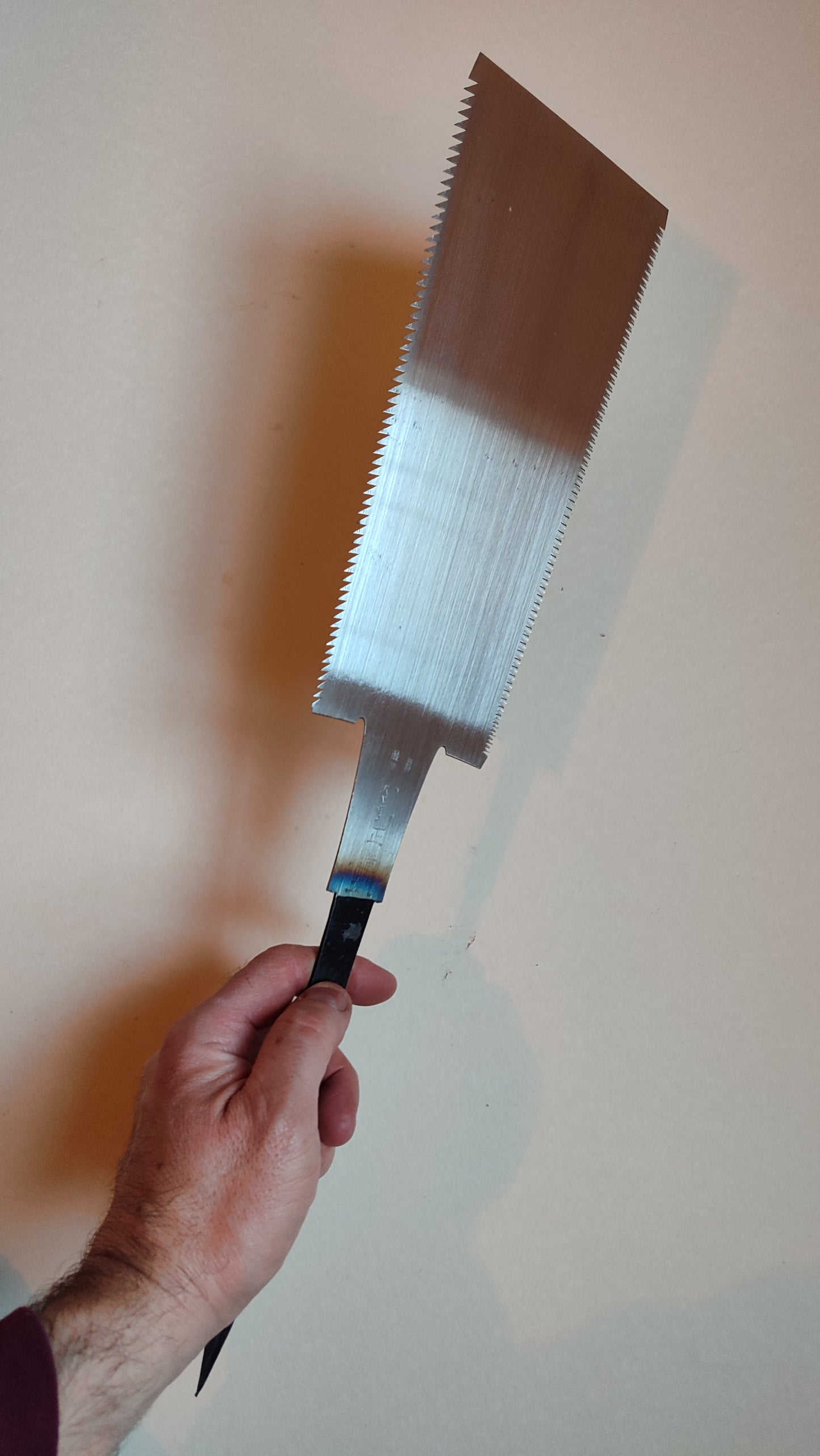 Beautiful Japanese forged saw "Ryoba" 240mm "Mimaki Toshio"