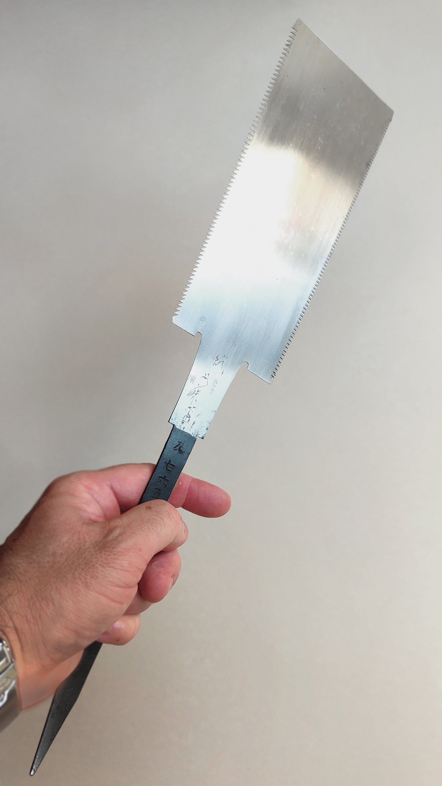 Beautiful Japanese forged saw "Ryoba" 270mm "Masao Shibuya"