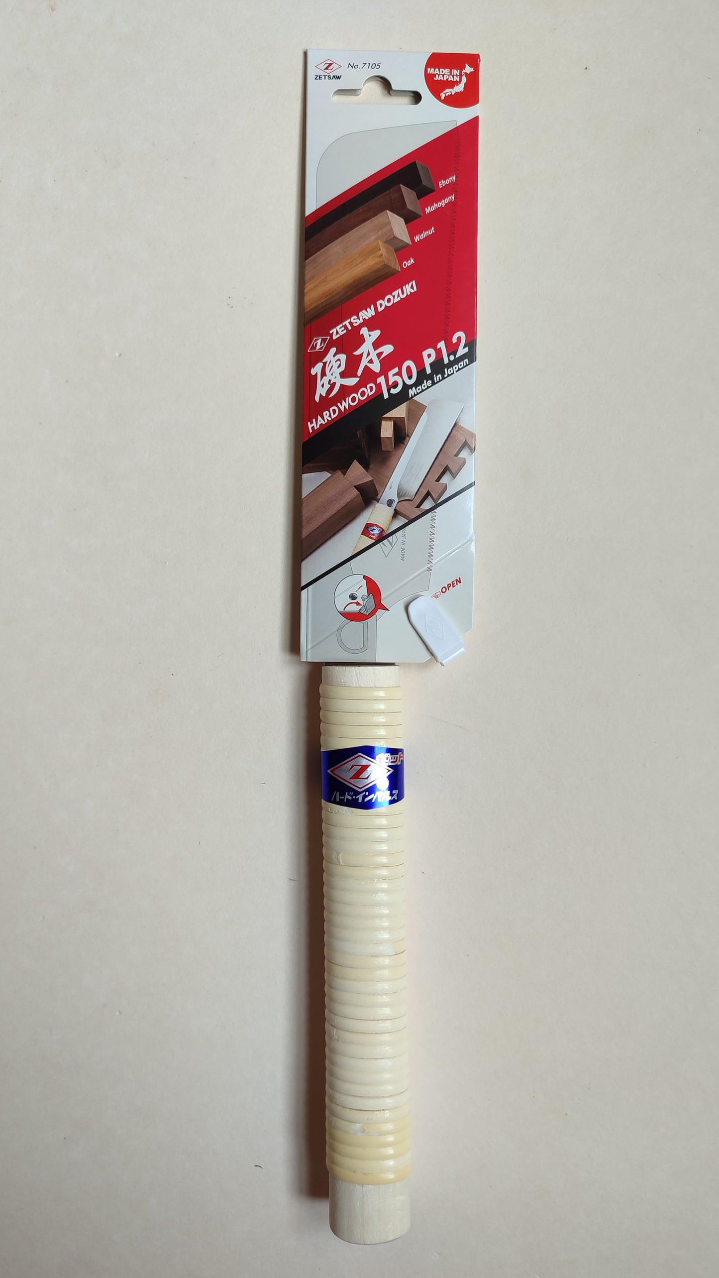 Pequeña sierra industrial japonesa “Dozuki” “Sierra Z” de 150 mm