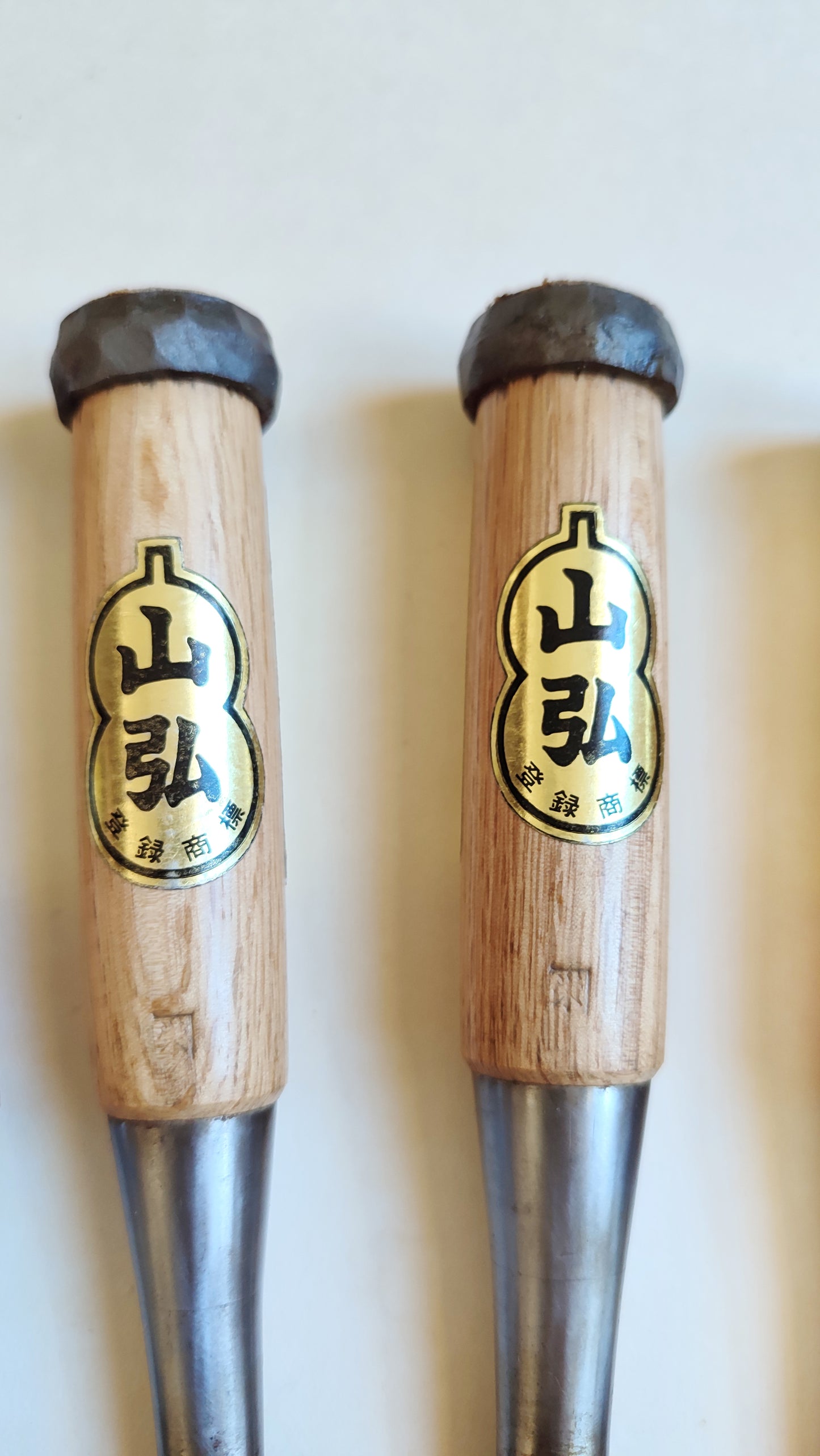 Rare set de ciseaux japonais "Oire Nomi" 3, 6, 9, 12, 15, 18, 24, 30, 36, 42mm "Yamahiro"