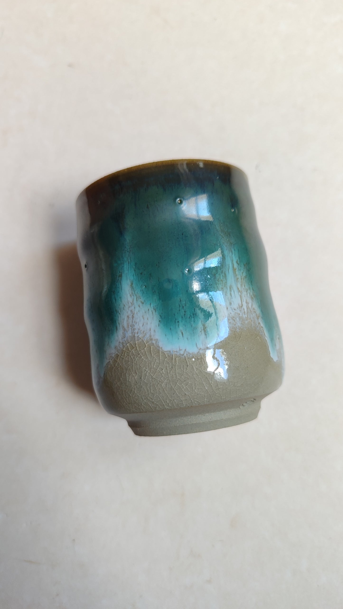 Tasse à thé céramique de style "Mino" 75mm "Higuchi Tozo"