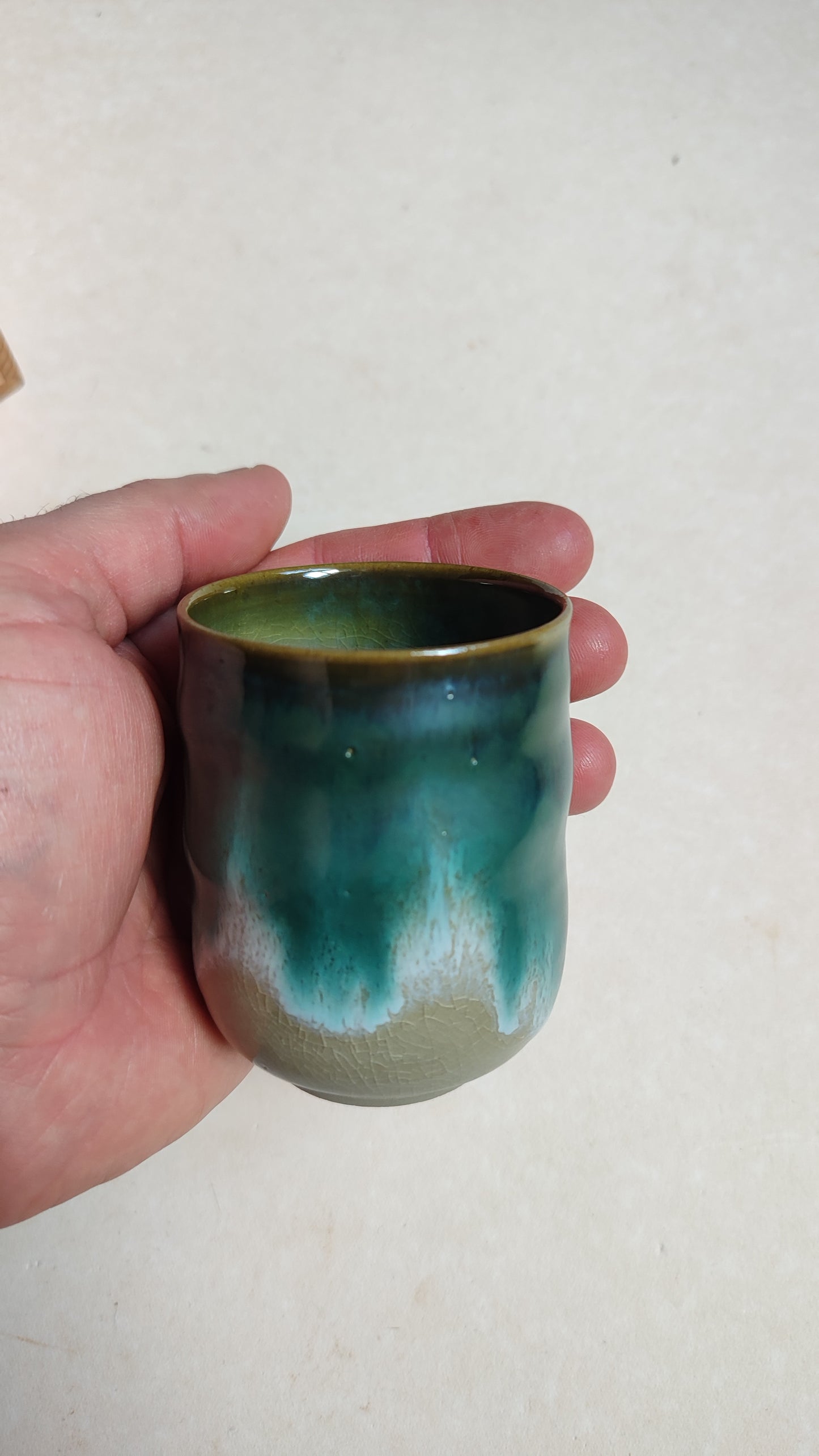 Tasse à thé céramique de style "Mino" 75mm "Higuchi Tozo"