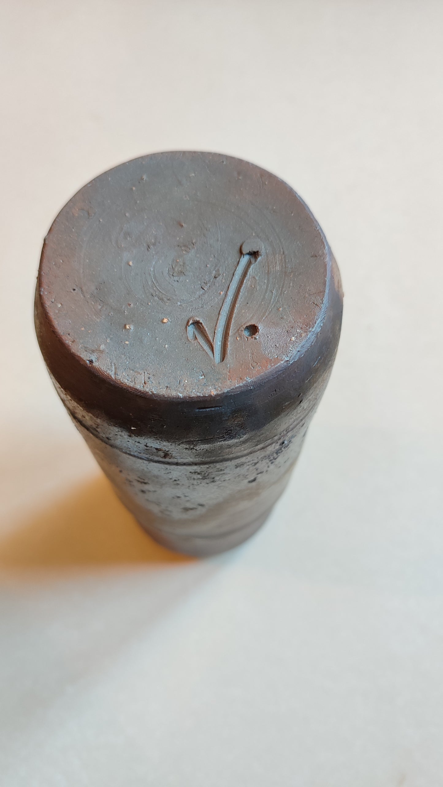 Rare vase japonais "Bizen" circa 1970