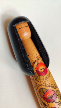 Poupée japonaise en bois "Kokechi" 315mm "Kazuo Takamizawa"