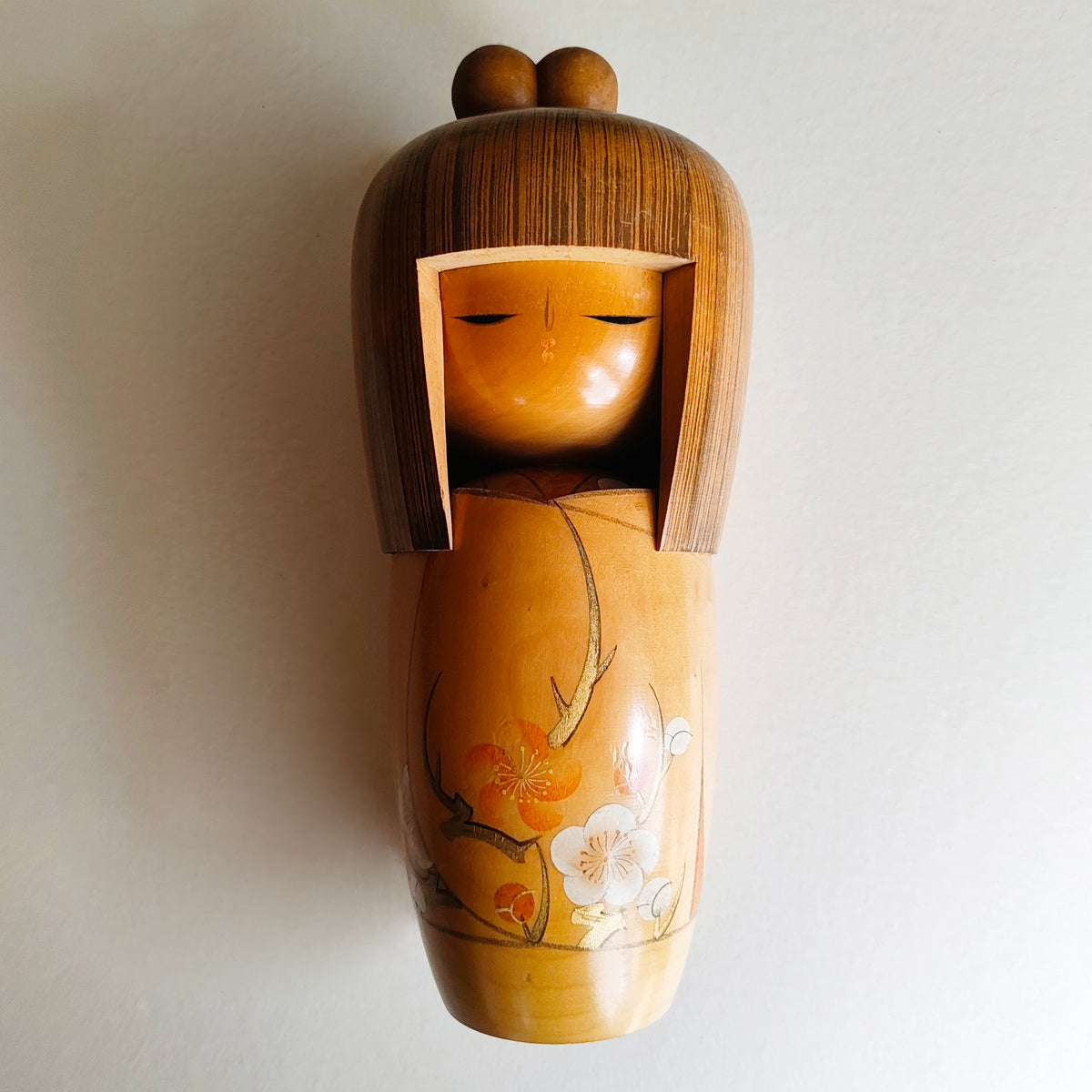 Rare poupée japonaise en bois "Kokeshi" 270mm "Akitsune Tanaka"