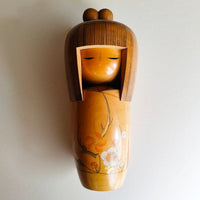 Rare poupée japonaise en bois "Kokeshi" 270mm "Akitsune Tanaka"