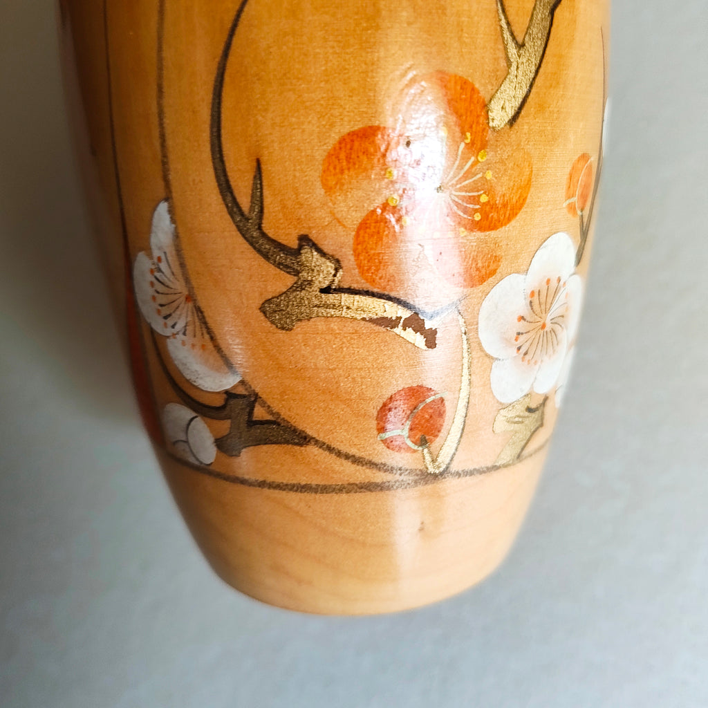 Rare poupée japonaise en bois "Kokeshi" 270mm "Akitsune Tanaka"