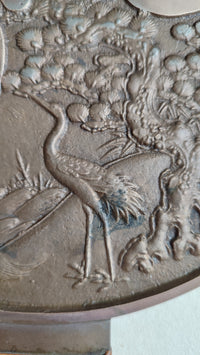 Ancien miroir japonais "Kagami" ère Meiji