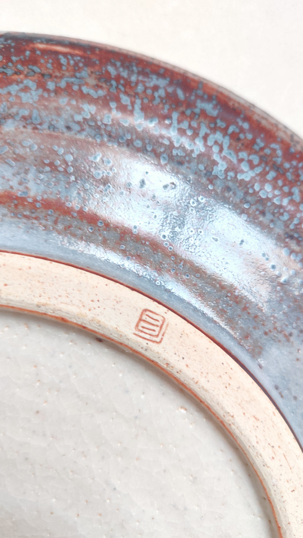 Grande assiette de style "Shino" 305mm