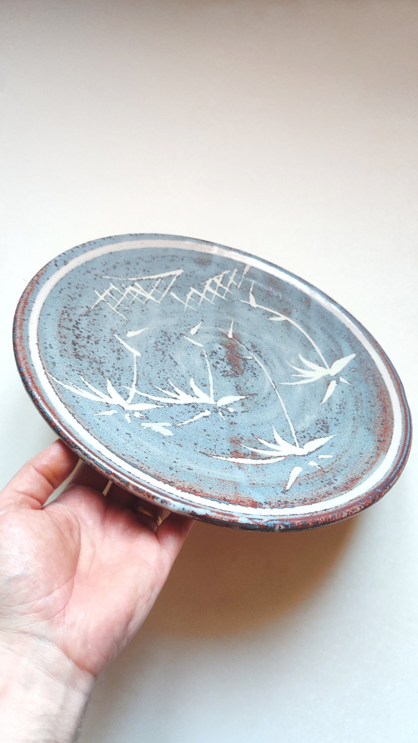 Grande assiette de style "Shino" 305mm