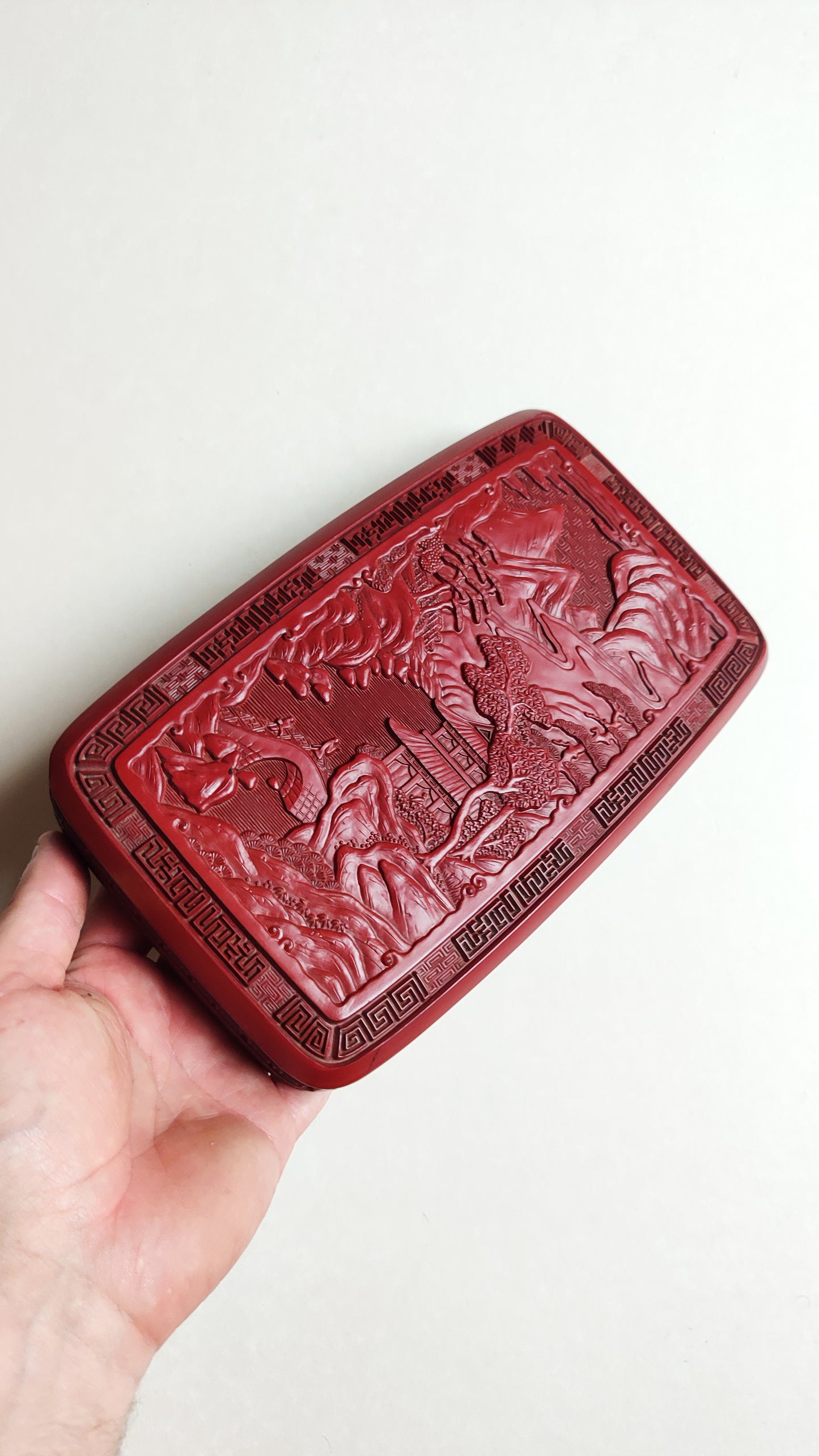 Boîte laque japonaise encrier 22 X 14cm