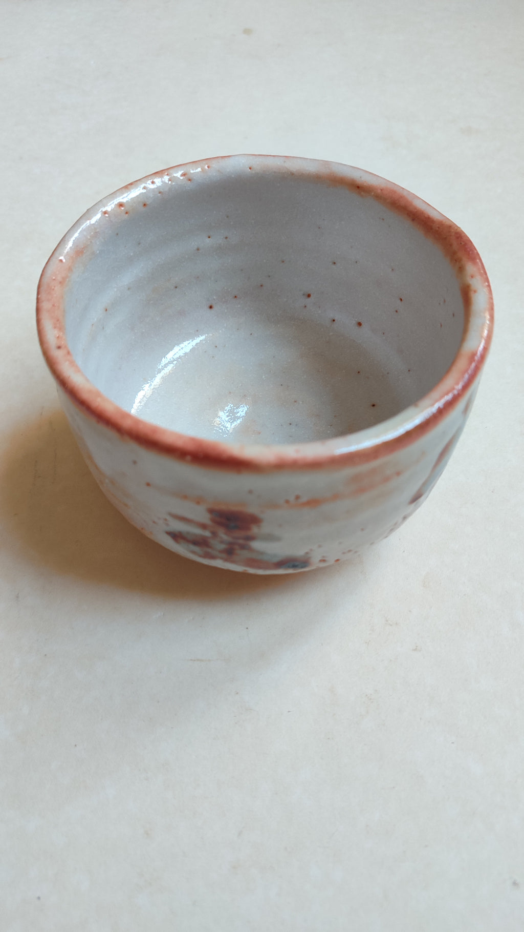 Bol à thé matcha de style "Shino" 120mm "Ryugetsu Kiln"