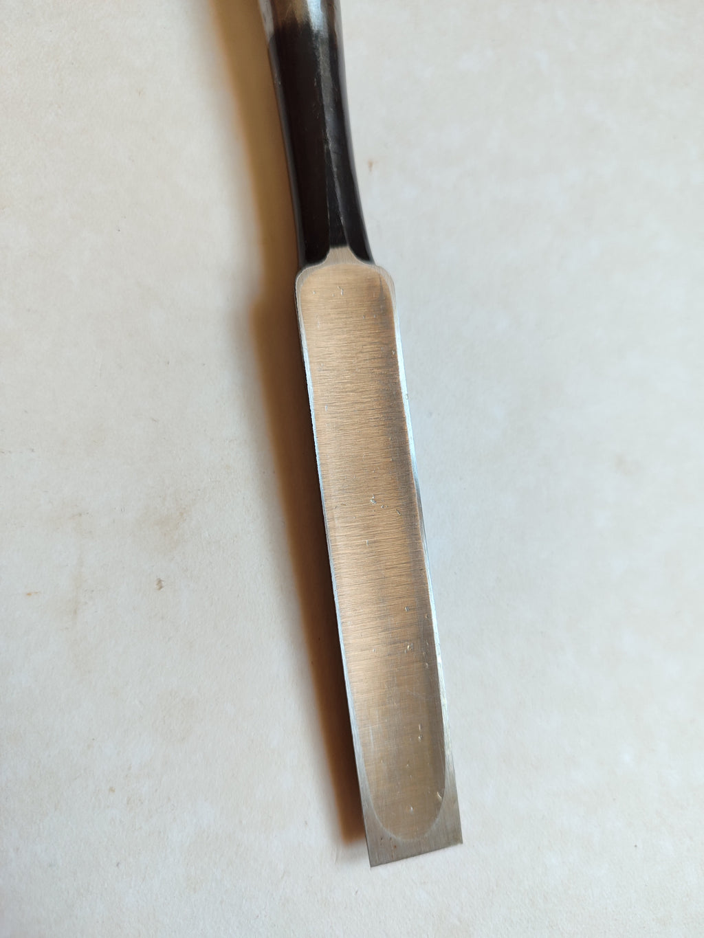 Magnífico cincel japonés vintage "Tataki Nomi" 15mm del Maestro "Ouchi san"