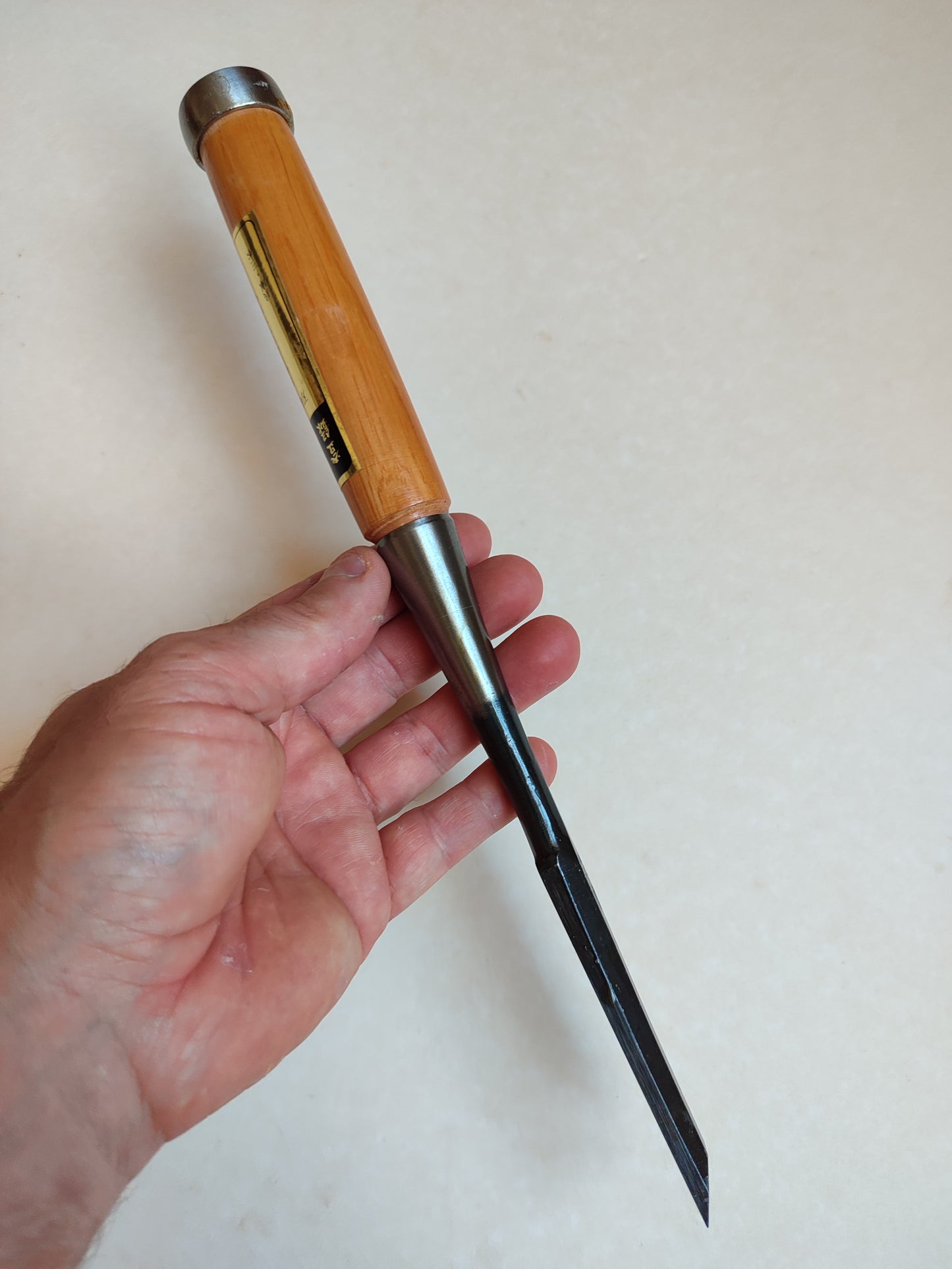 Beautiful vintage Japanese scissors "Tataki Nomi" 15mm from the Master "Ouchi san"