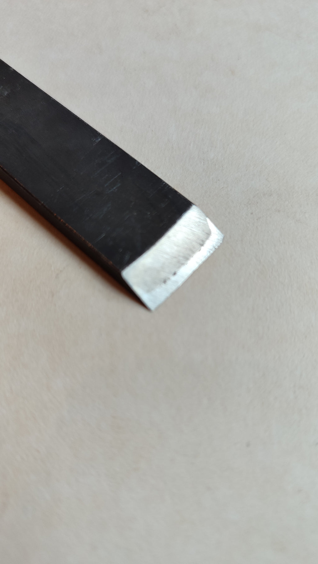 Ciseau japonais vintage "Tsuki nomi" 18mm "Mitsuhiro"