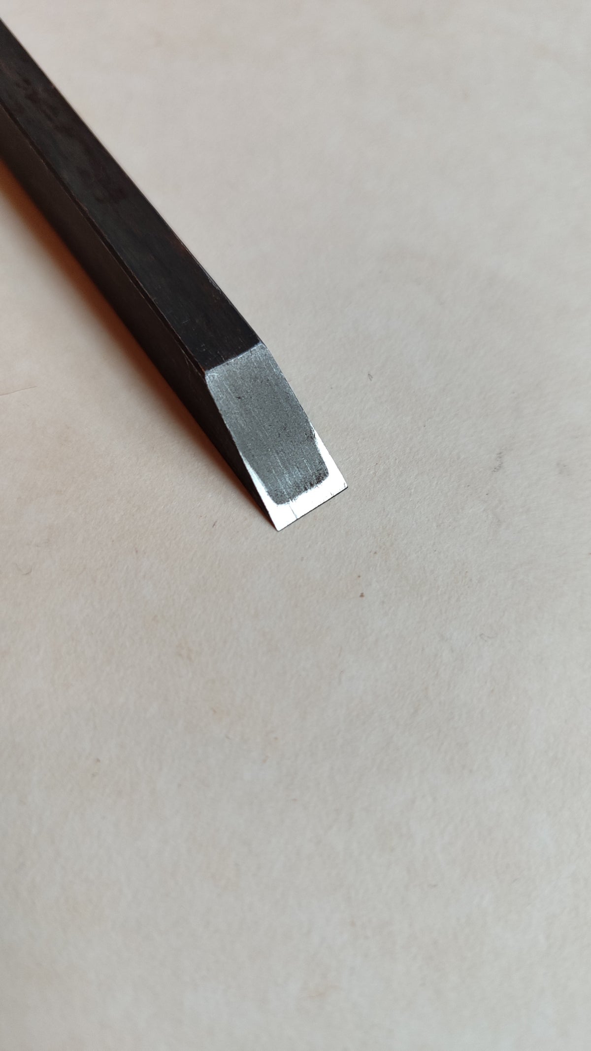 Rare ciseau japonais "Tataki Nomi" 9mm "Hirayoshi"